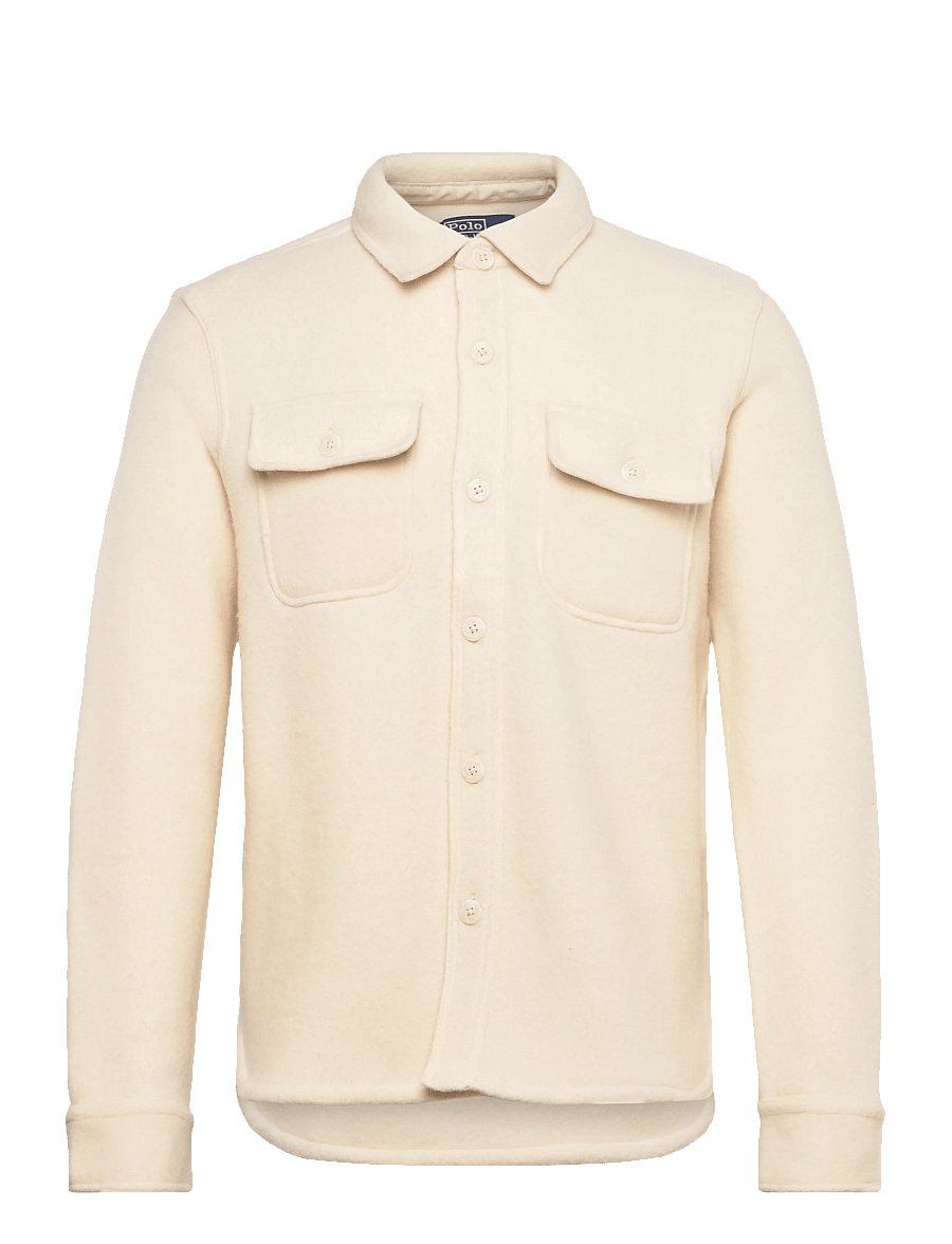 Polo Ralph Lauren - Felted Wool-Blend Overshirt - shop efter anledning - andover cream - 1