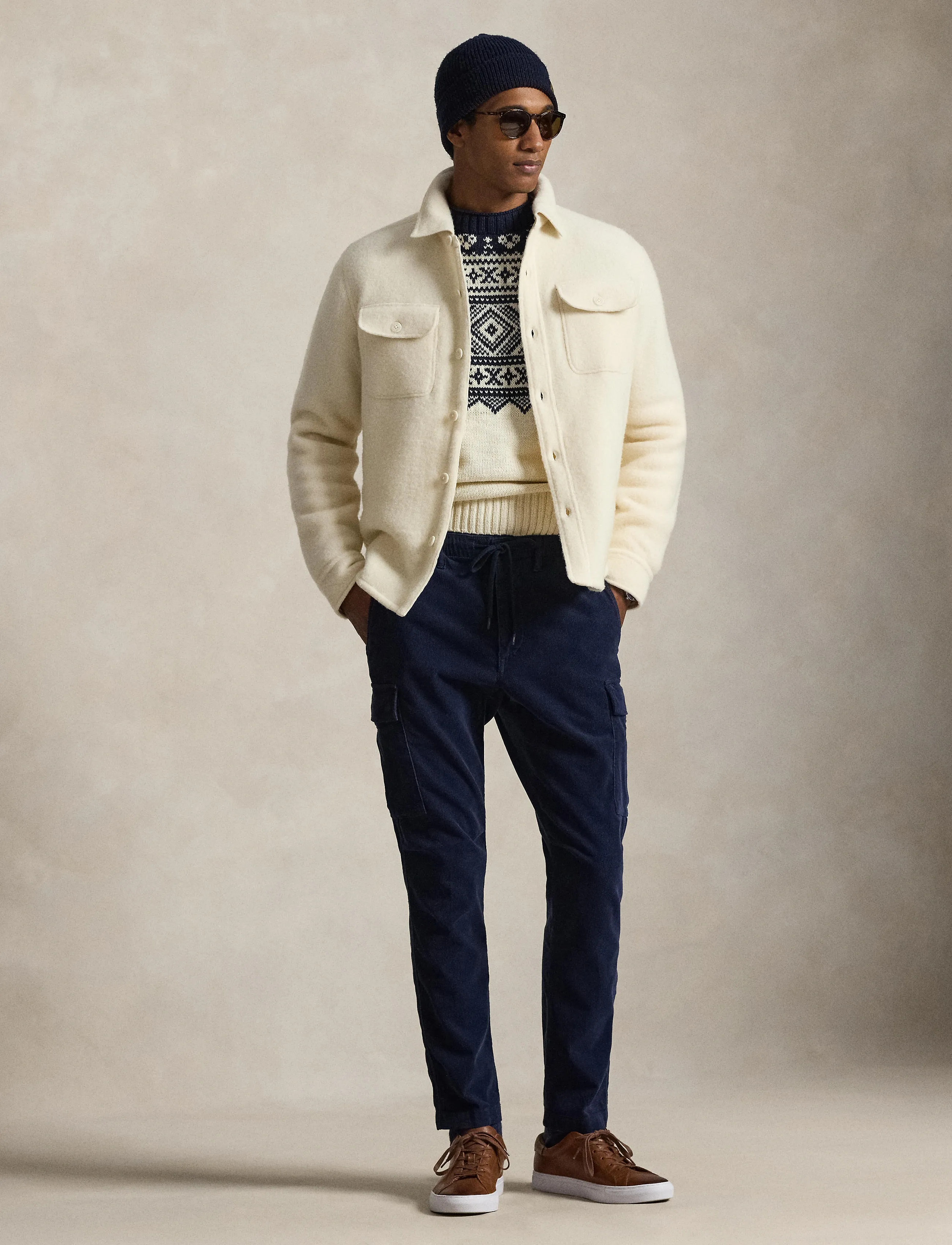 Polo Ralph Lauren - Felted Wool-Blend Overshirt - shop efter anledning - andover cream - 3