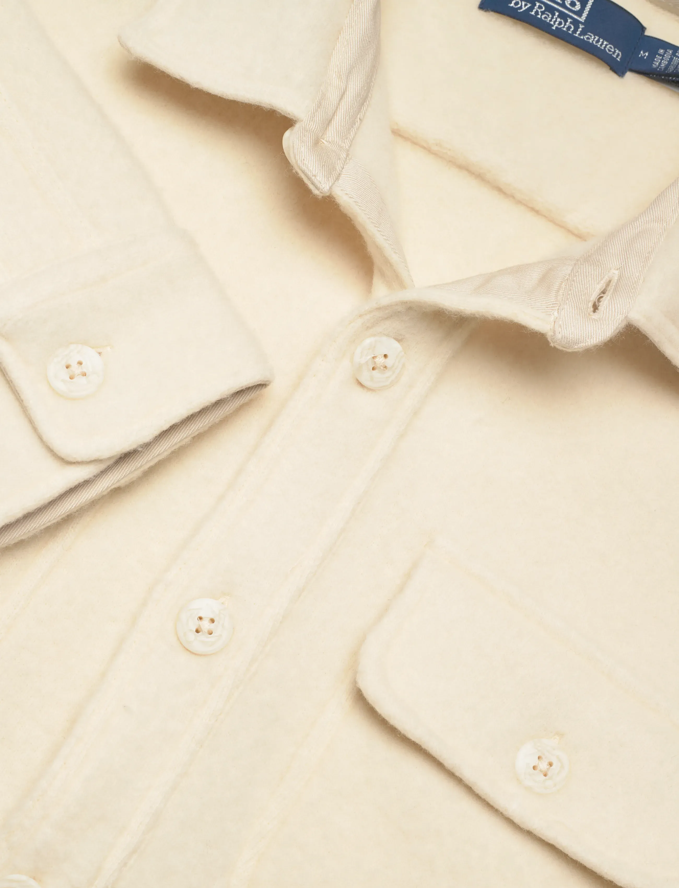 Polo Ralph Lauren - Felted Wool-Blend Overshirt - shop efter anledning - andover cream - 5