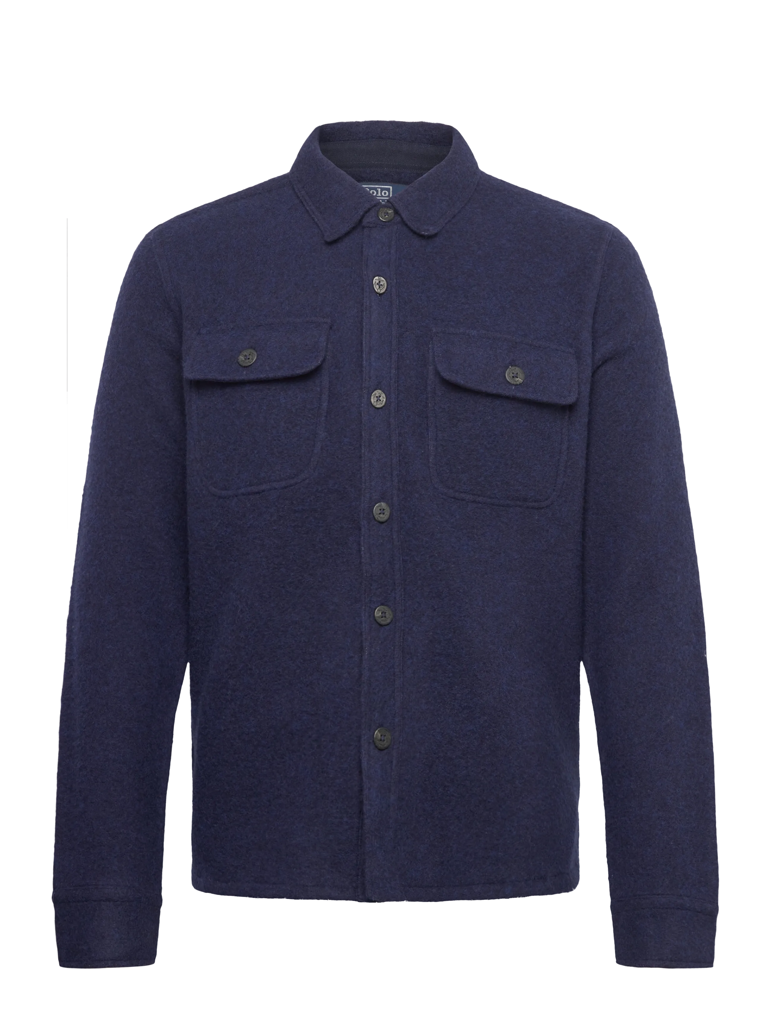 Felted Wool-Blend Overshirt - RL NAVY
