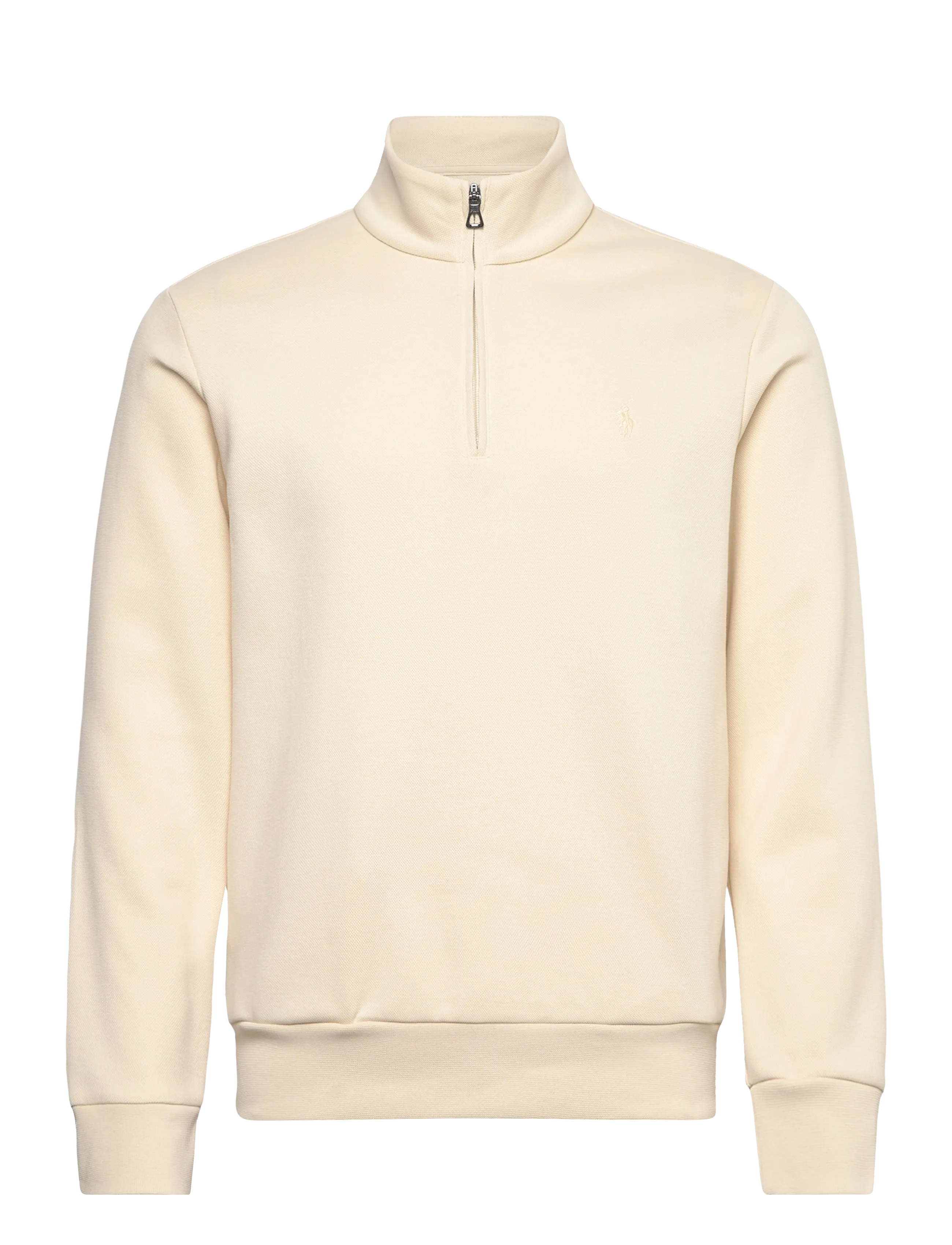 Double-Knit Mockneck Pullover - ANDOVER CREAM