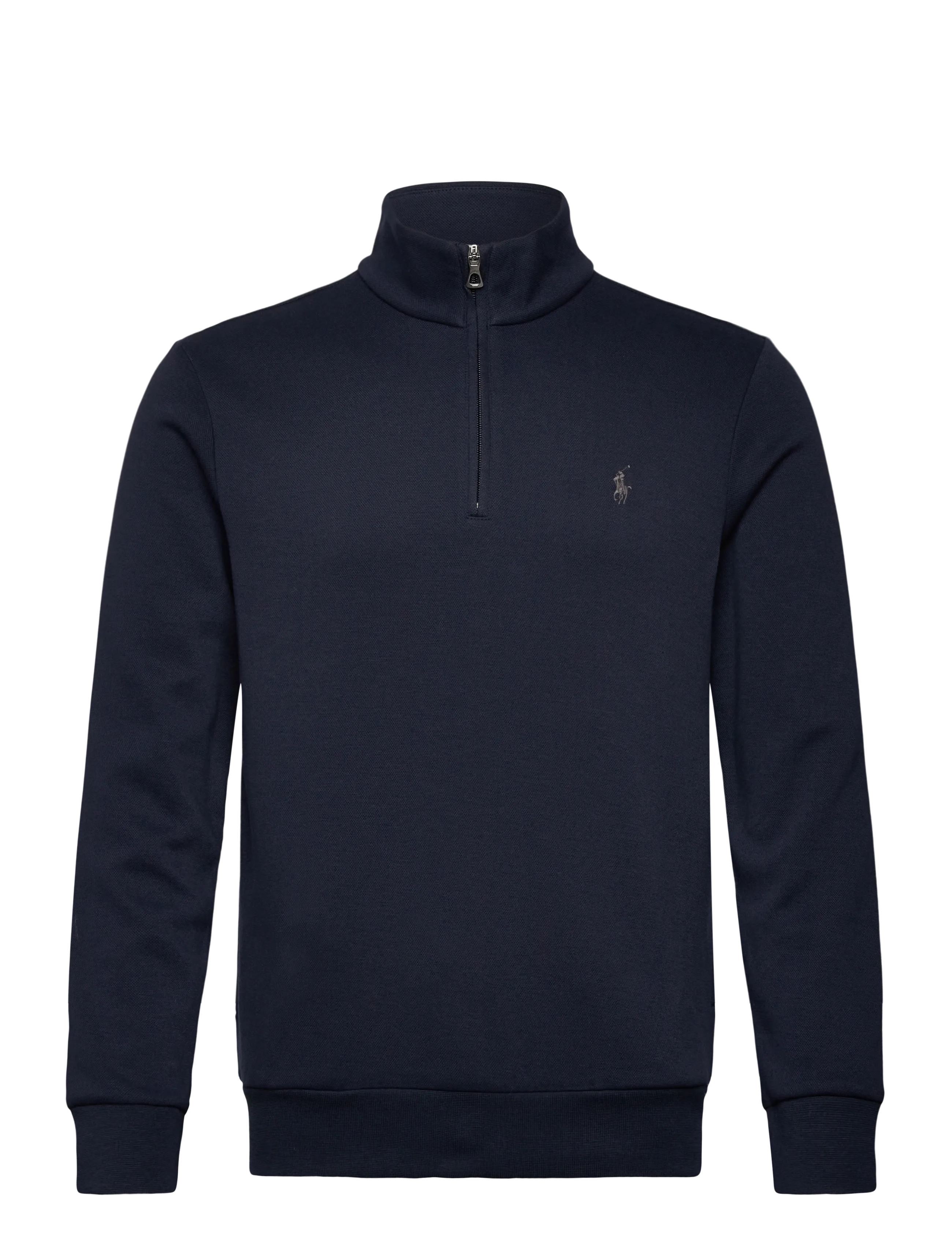 Polo Ralph Lauren LT WT MESH FACE DKT-KNT-PULLOVER - Halfzip strik - AVIATOR NAVY / navy
