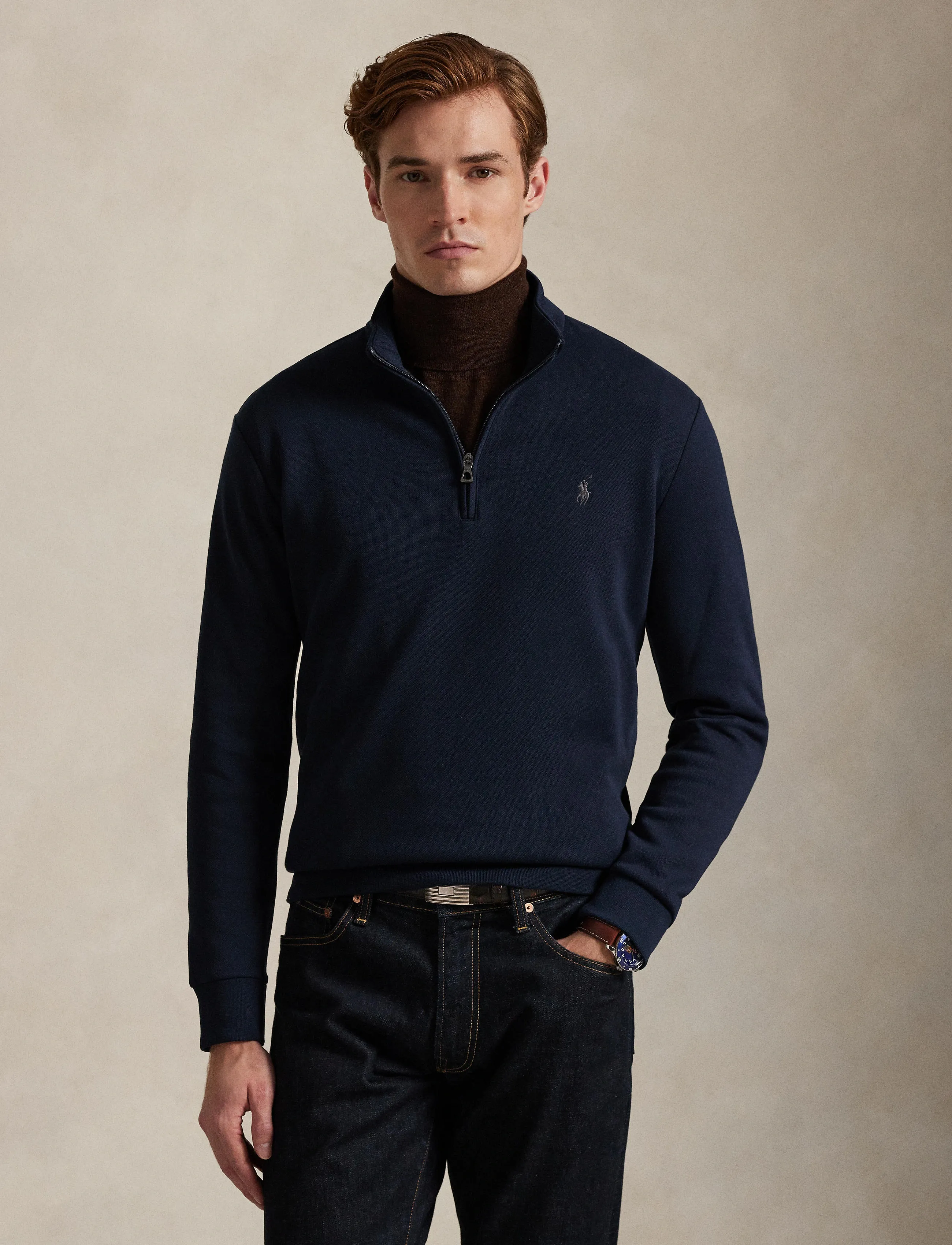 Polo Ralph Lauren - LT WT MESH FACE DKT-KNT-PULLOVER - iepirkties noteiktam pasākumam - aviator navy - 3