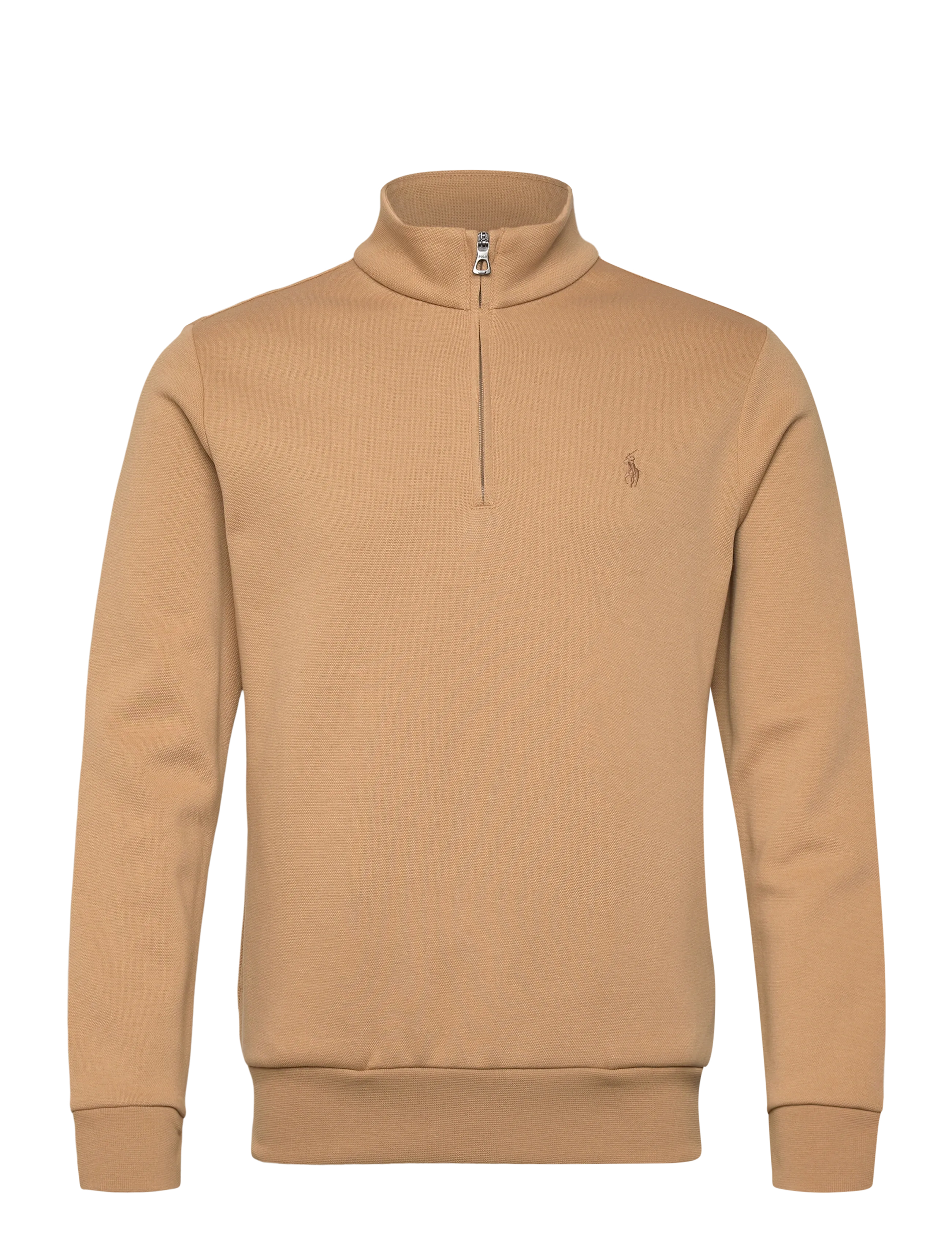 Polo Ralph Lauren Double-Knit Mockneck Pullover - Tøj - CLASSIC CAMEL / brown