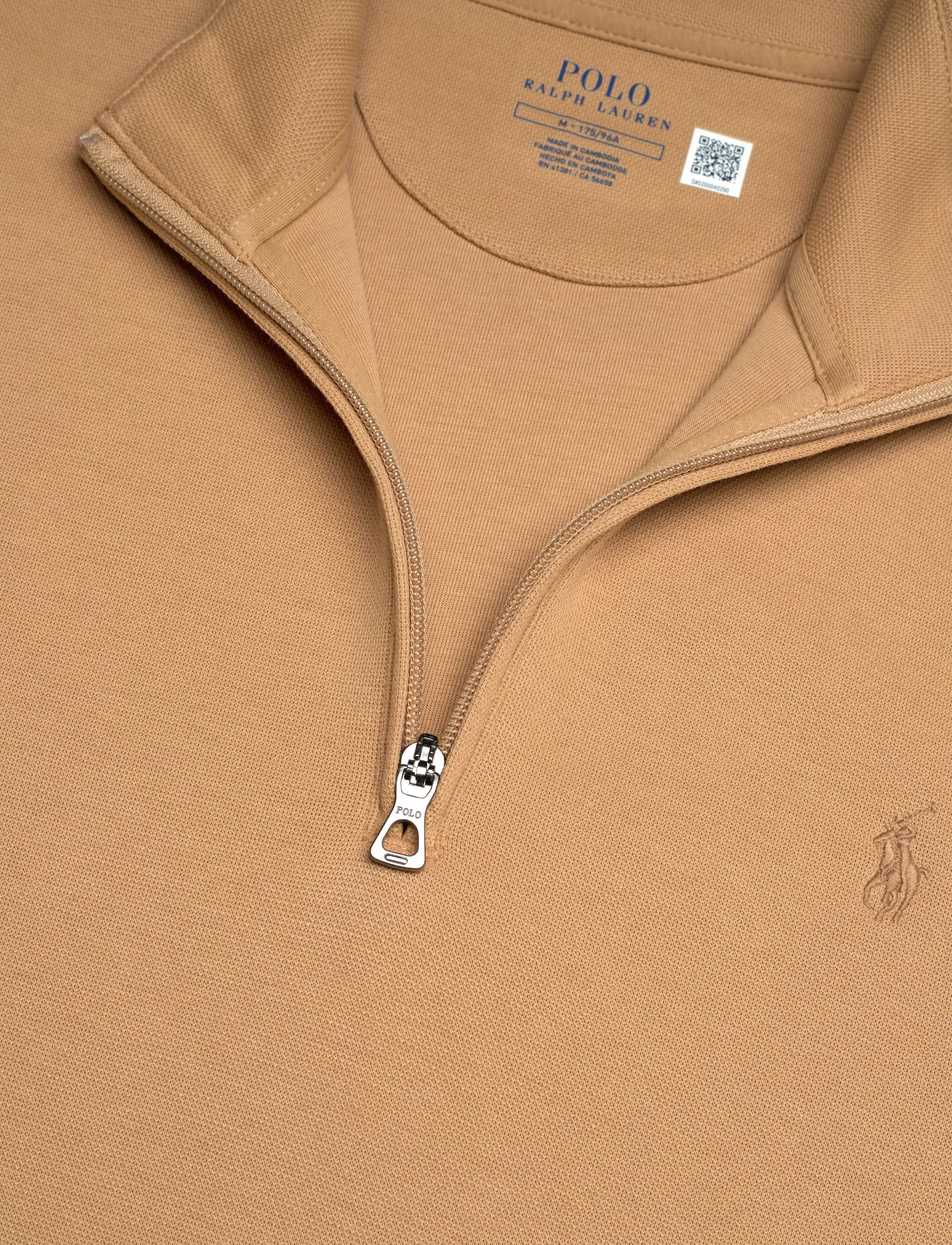 Polo Ralph Lauren - LT WT MESH FACE DKT-KNT-PULLOVER - sweatshirts - classic camel - 4