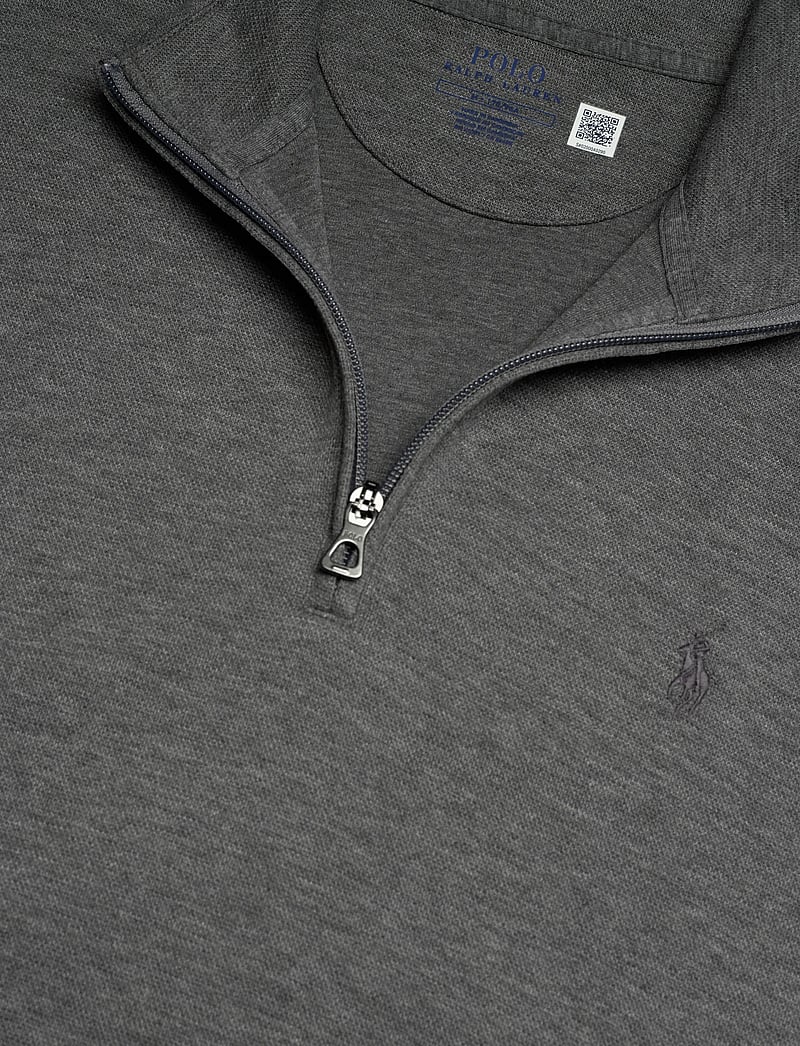 Polo Ralph Lauren - Double-Knit Mockneck Pullover - half zip-tröjor - medium flannel he - 2