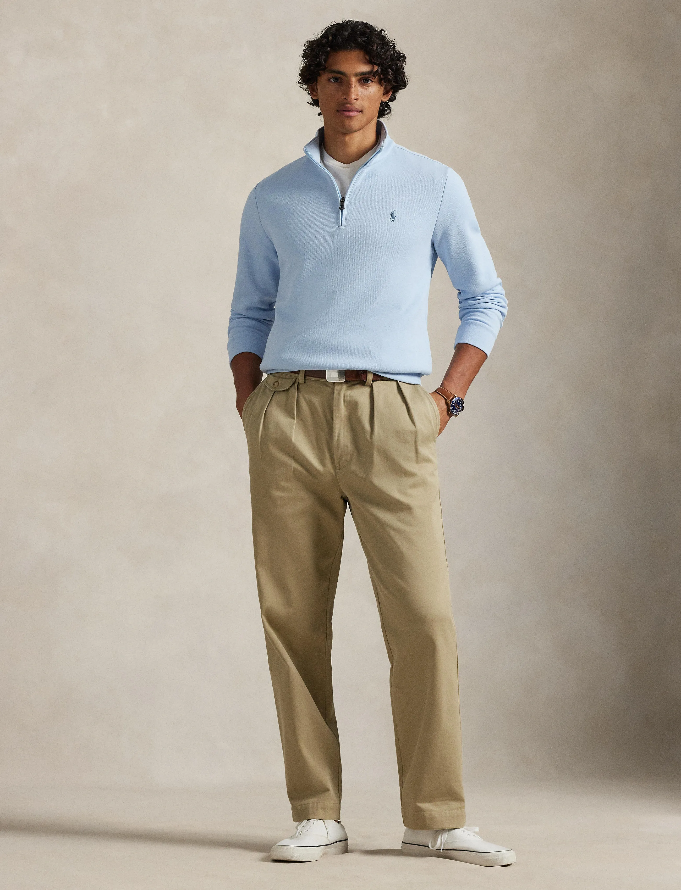 Polo Ralph Lauren Double-Knit Mockneck Pullover - Clothing - SOUTHPORT BLUE / blue