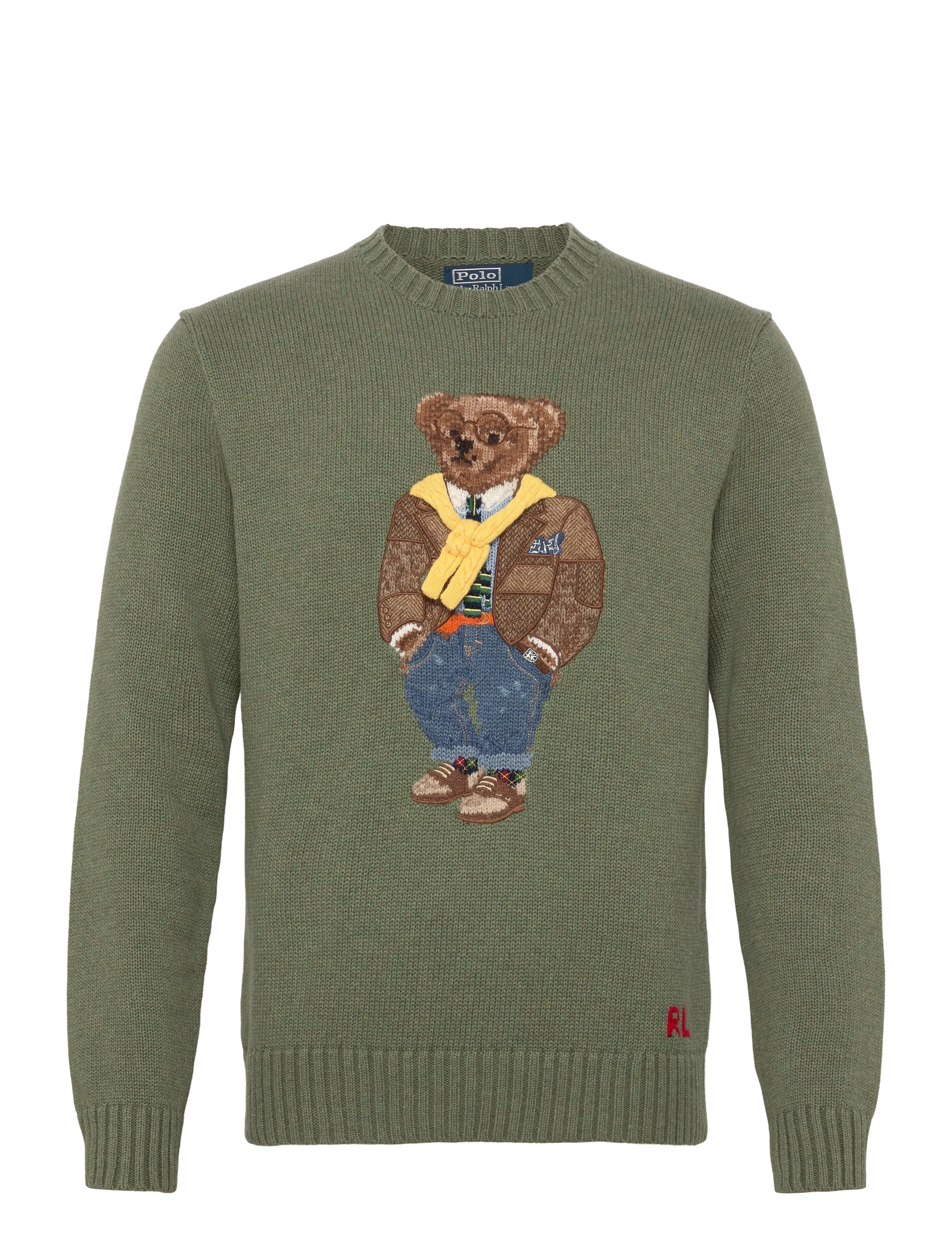Polo Ralph Lauren COTTON-SWEATER-PULLOVER - Rundhals - LOVETTE HEATHER / khaki/green