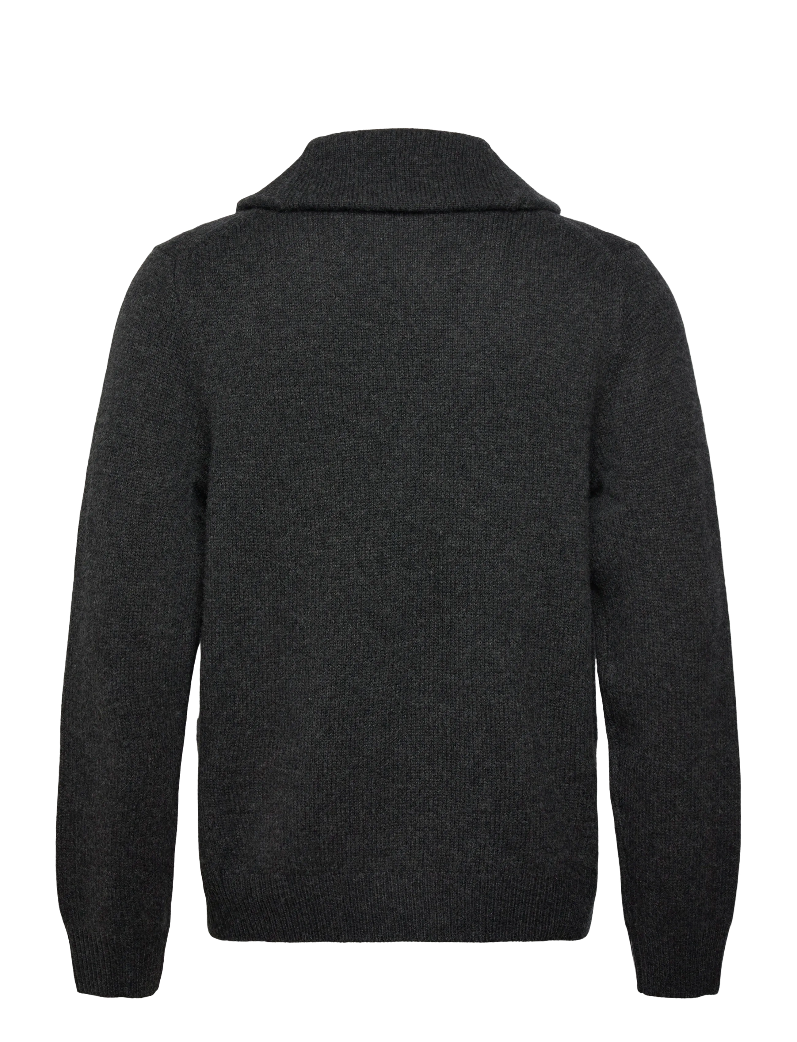 Polo Ralph Lauren - Wool-Cashmere Shawl-Collar Cardigan - dark granite heat - 2