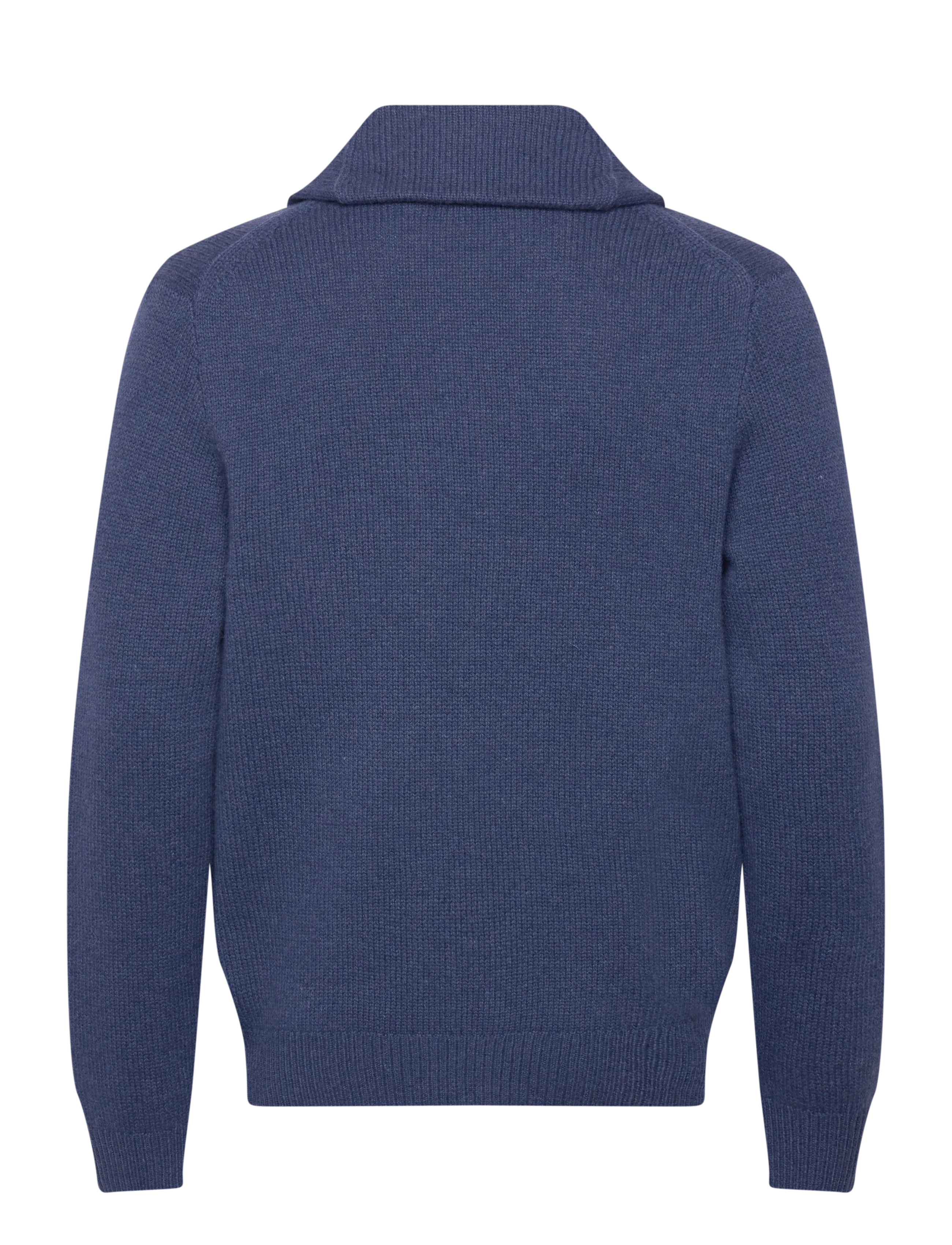 Polo Ralph Lauren - Wool-Cashmere Shawl-Collar Cardigan - rustic navy heath - 2