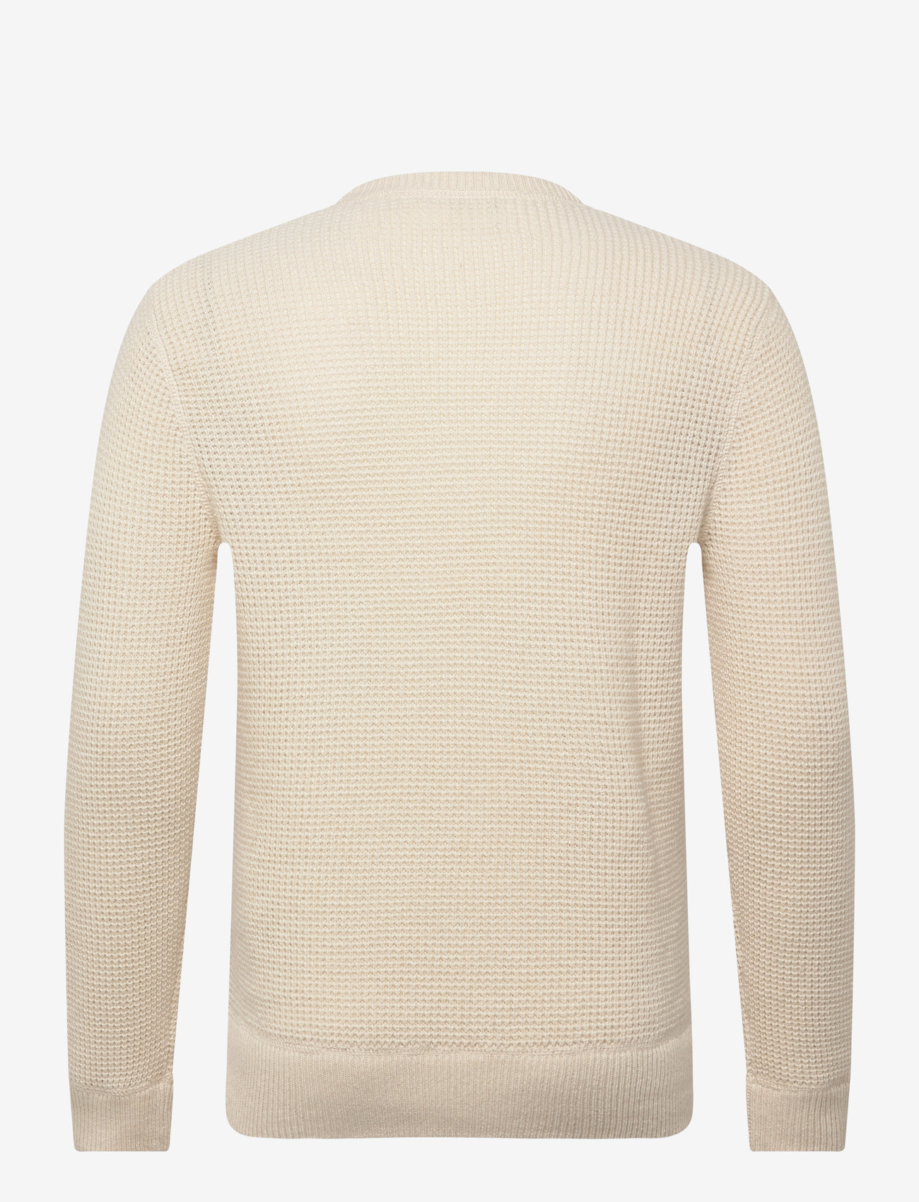 Polo Ralph Lauren - Waffle-Knit Wool-Cotton Sweater - knitted round necks - andover cream - 1
