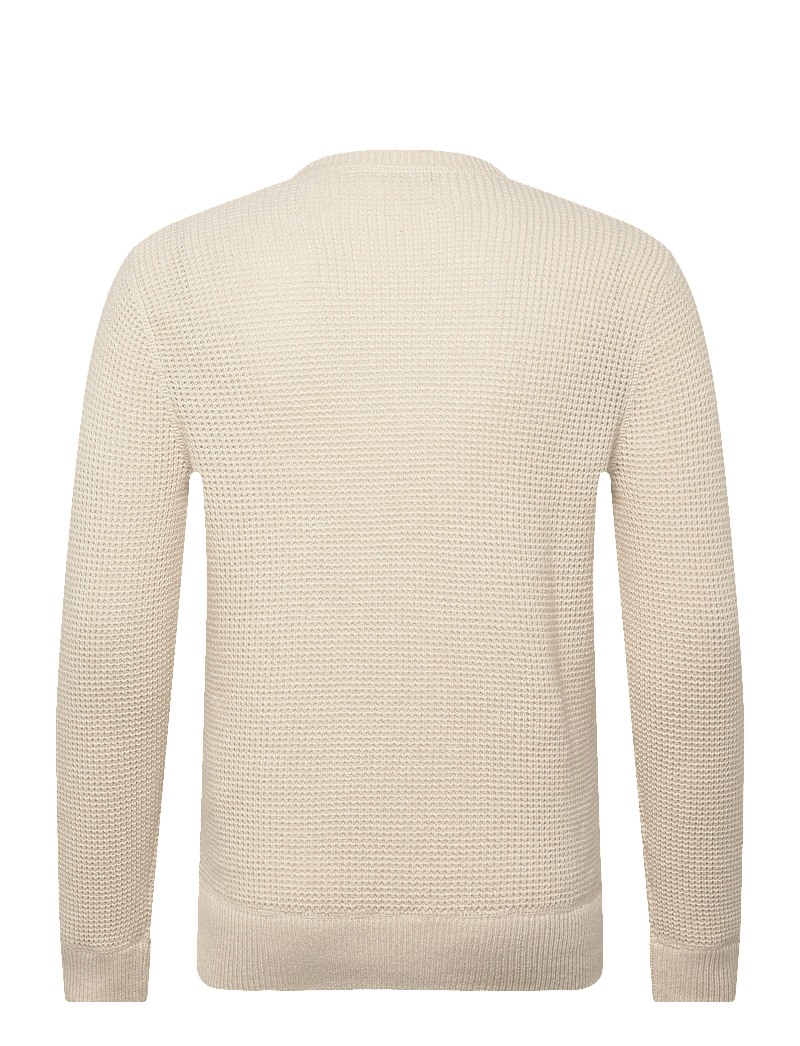 Polo Ralph Lauren - Waffle-Knit Wool-Cotton Sweater - knitted round necks - andover cream - 1