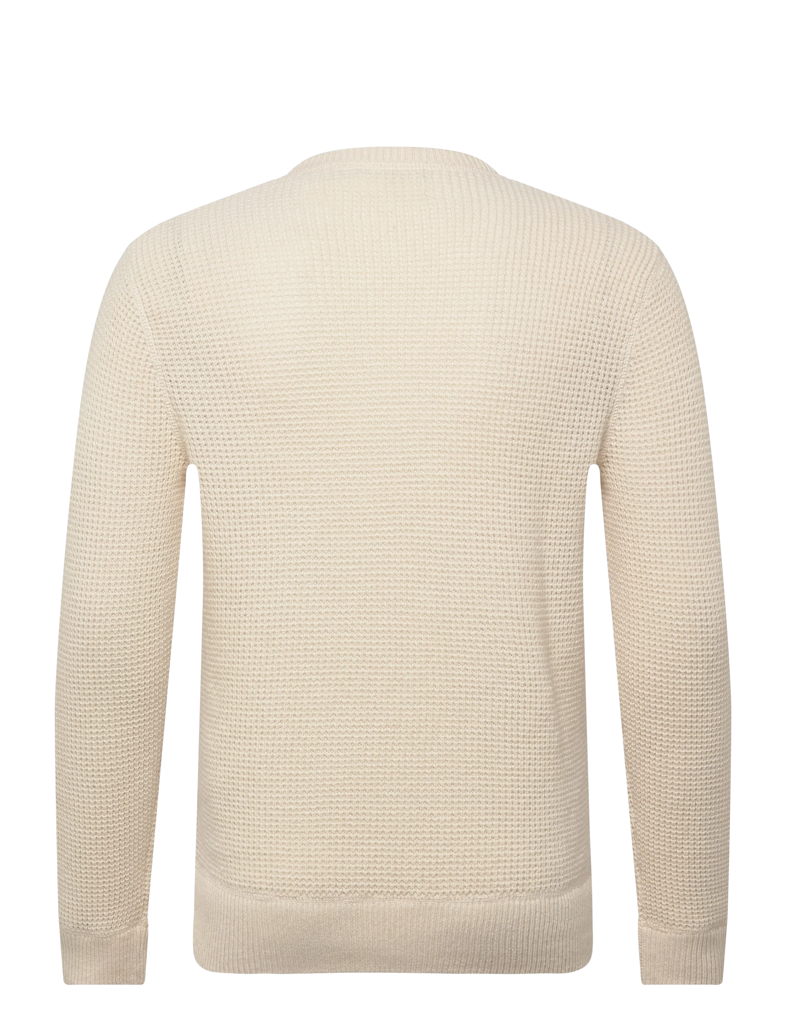 Polo Ralph Lauren - Waffle-Knit Wool-Cotton Sweater - Ümmarguse kaelusega kudumid - andover cream - 2