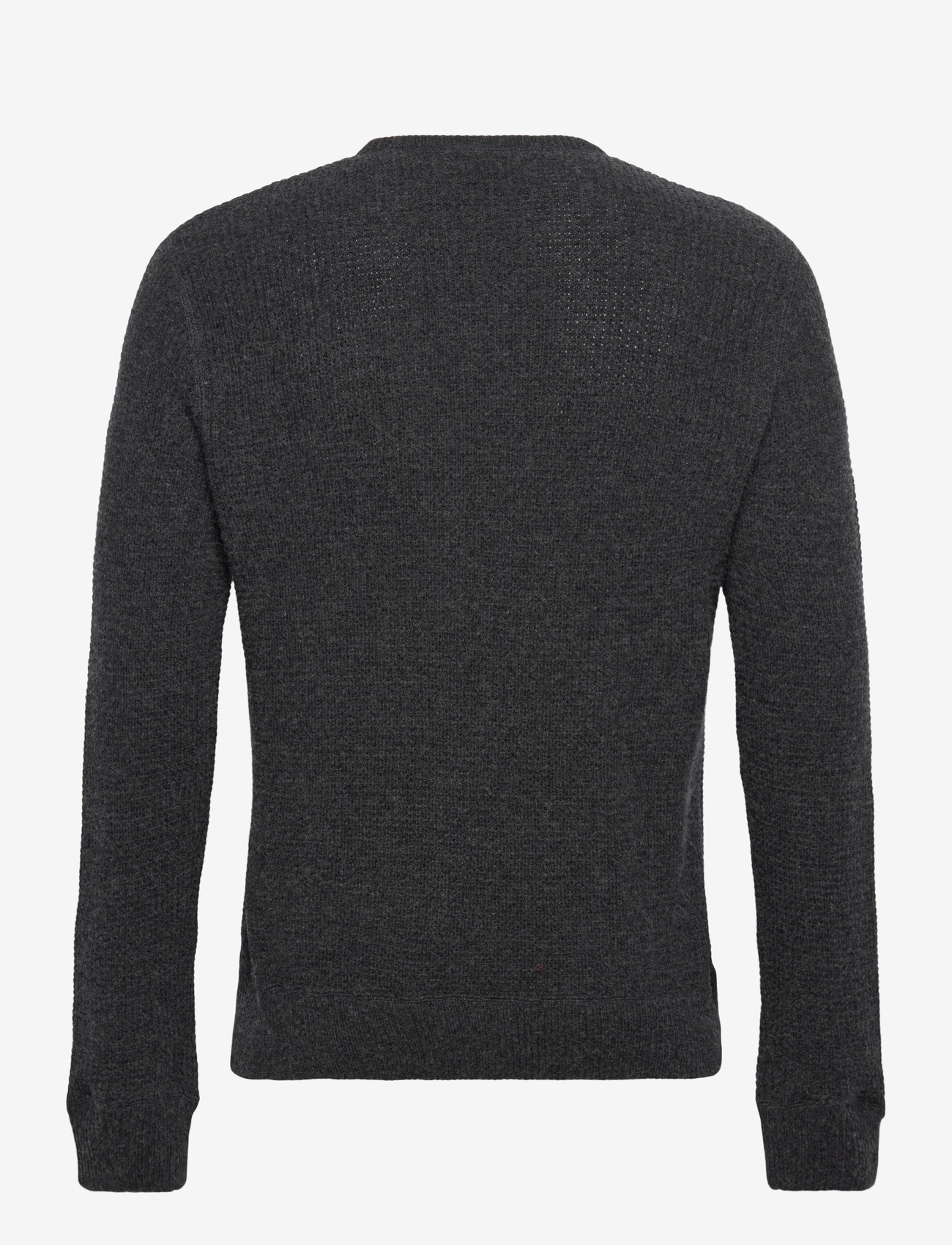 Polo Ralph Lauren - Waffle-Knit Wool-Cotton Sweater - rund hals - dark granite hthr - 1