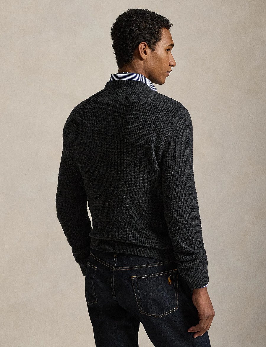 Polo Ralph Lauren - COTTON WOOL-SWEATER-PULLOVER - rundhals - dark granite hthr - 0