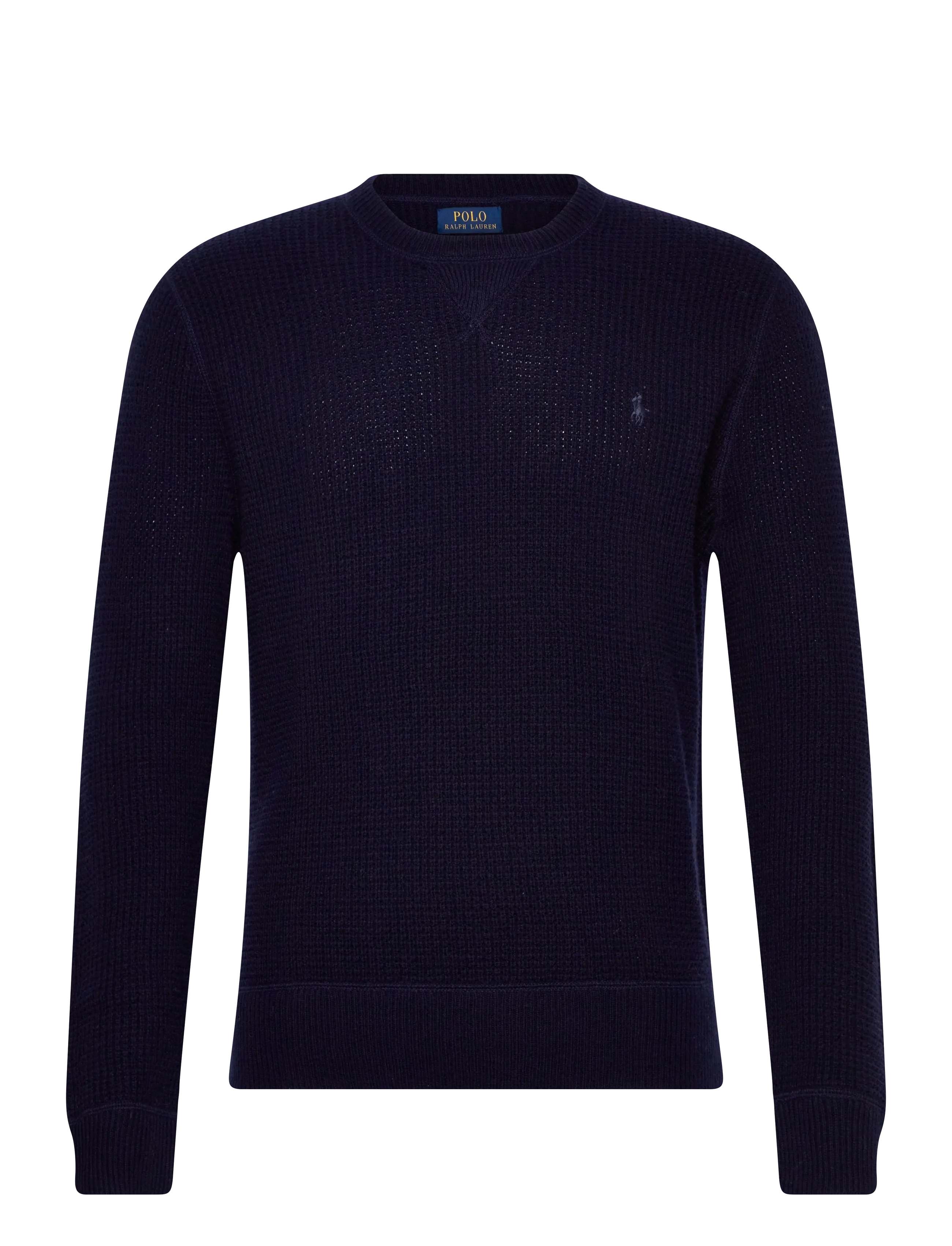 Polo Ralph Lauren Waffle-Knit Wool-Cotton Sweater - Pulls - HUNTER NAVY / navy