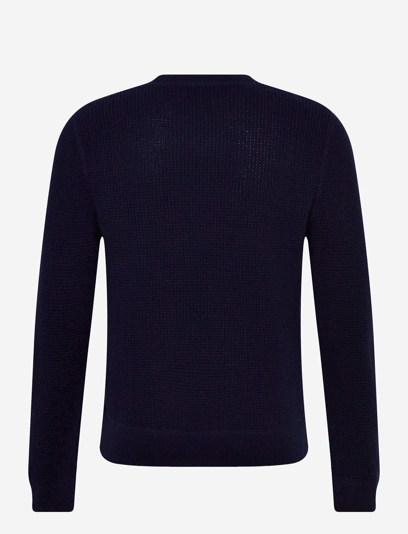 Polo Ralph Lauren - Waffle-Knit Wool-Cotton Sweater - rund hals - hunter navy - 1