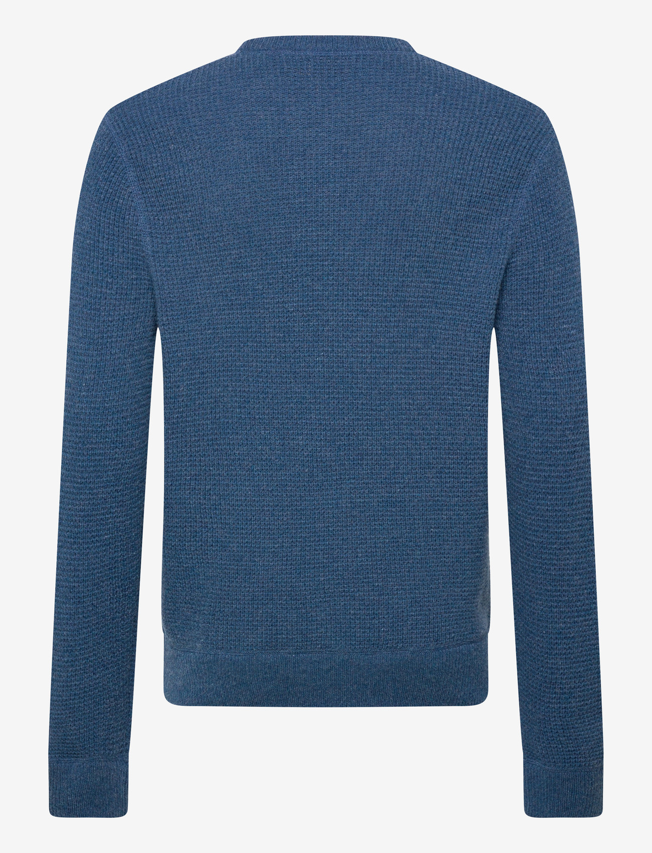Polo Ralph Lauren - Waffle-Knit Wool-Cotton Sweater - rundhalsad - sea salt blue hth - 1