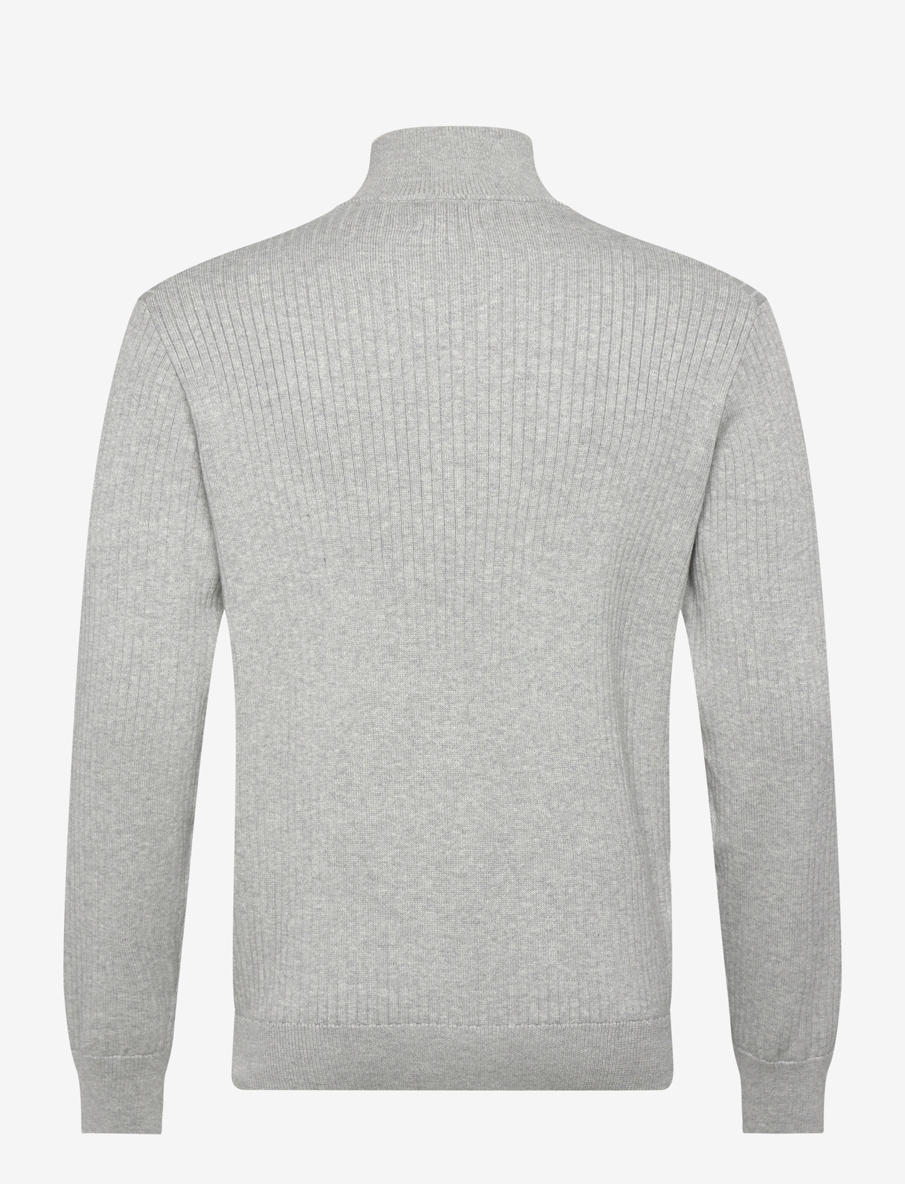 Polo Ralph Lauren - Rib-Knit Cotton Full-Zip Sweater - lukuga džemprid - andover heather - 1