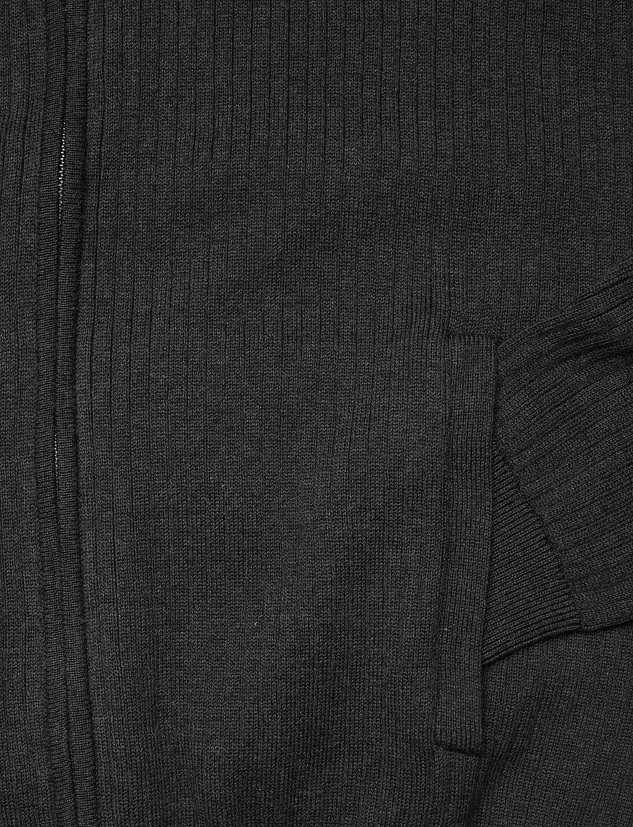 Polo Ralph Lauren - Rib-Knit Cotton Full-Zip Sweater - dark granite heat - 3