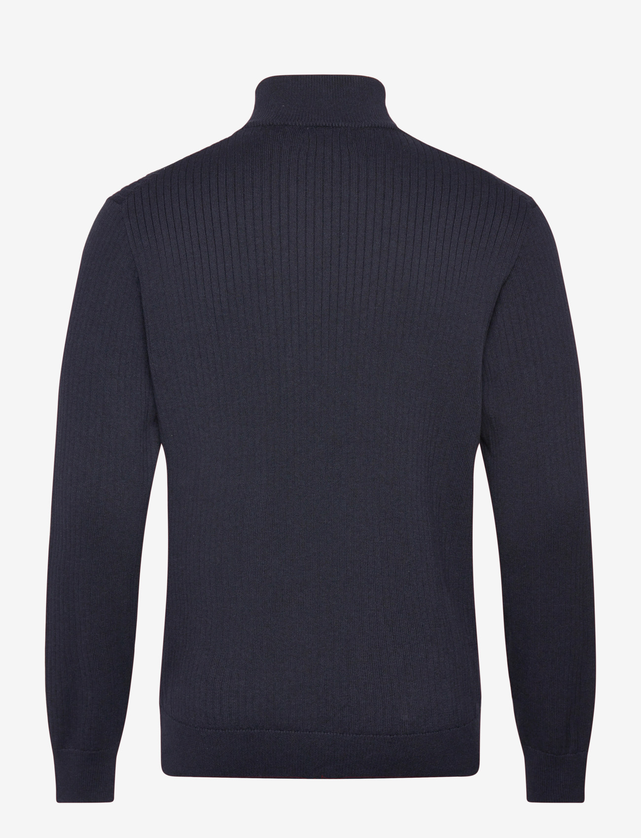 Polo Ralph Lauren - Rib-Knit Cotton Full-Zip Sweater - fullzip strik - navy hthr - 1