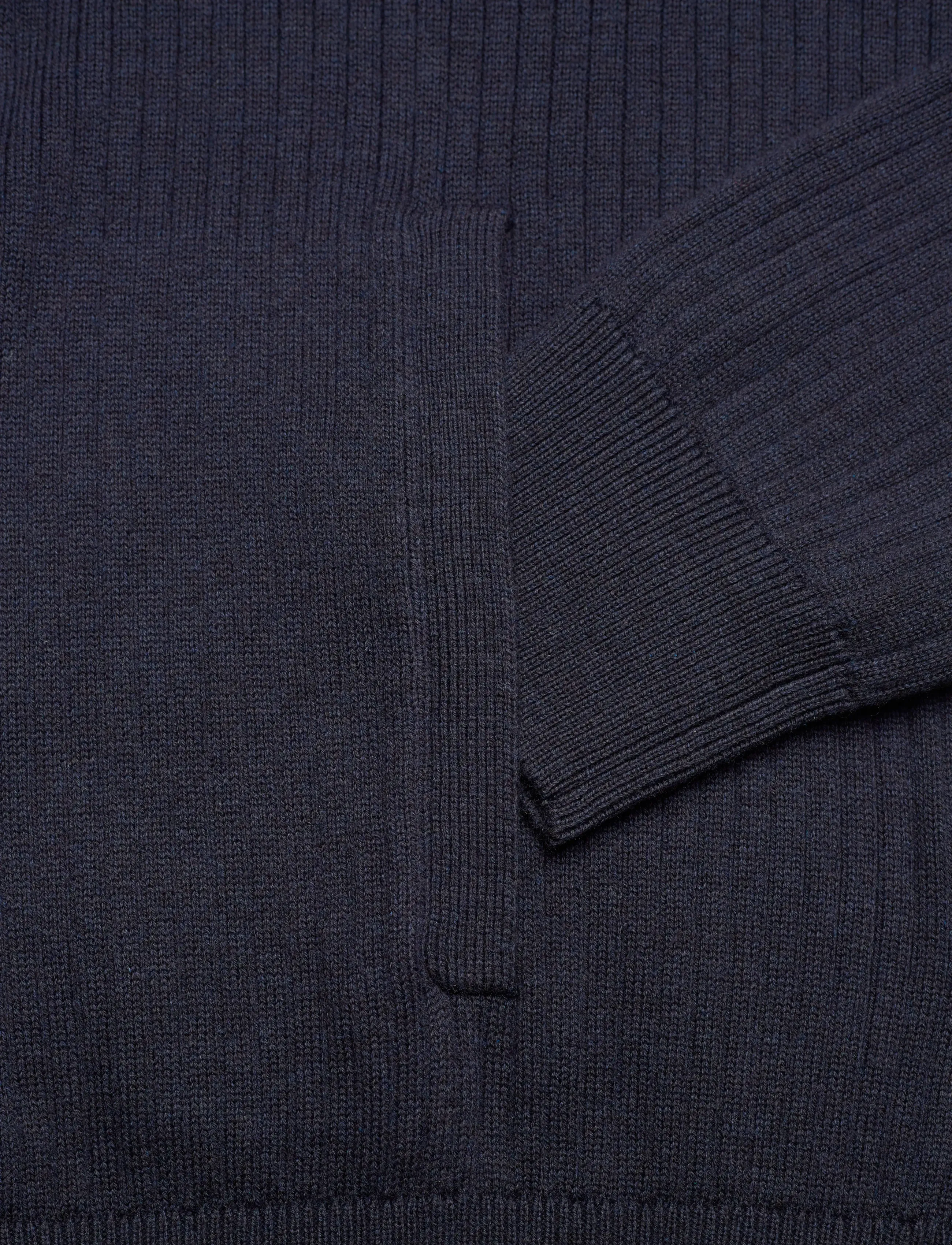 Polo Ralph Lauren - Rib-Knit Cotton Full-Zip Sweater - shop efter anledning - navy hthr - 3