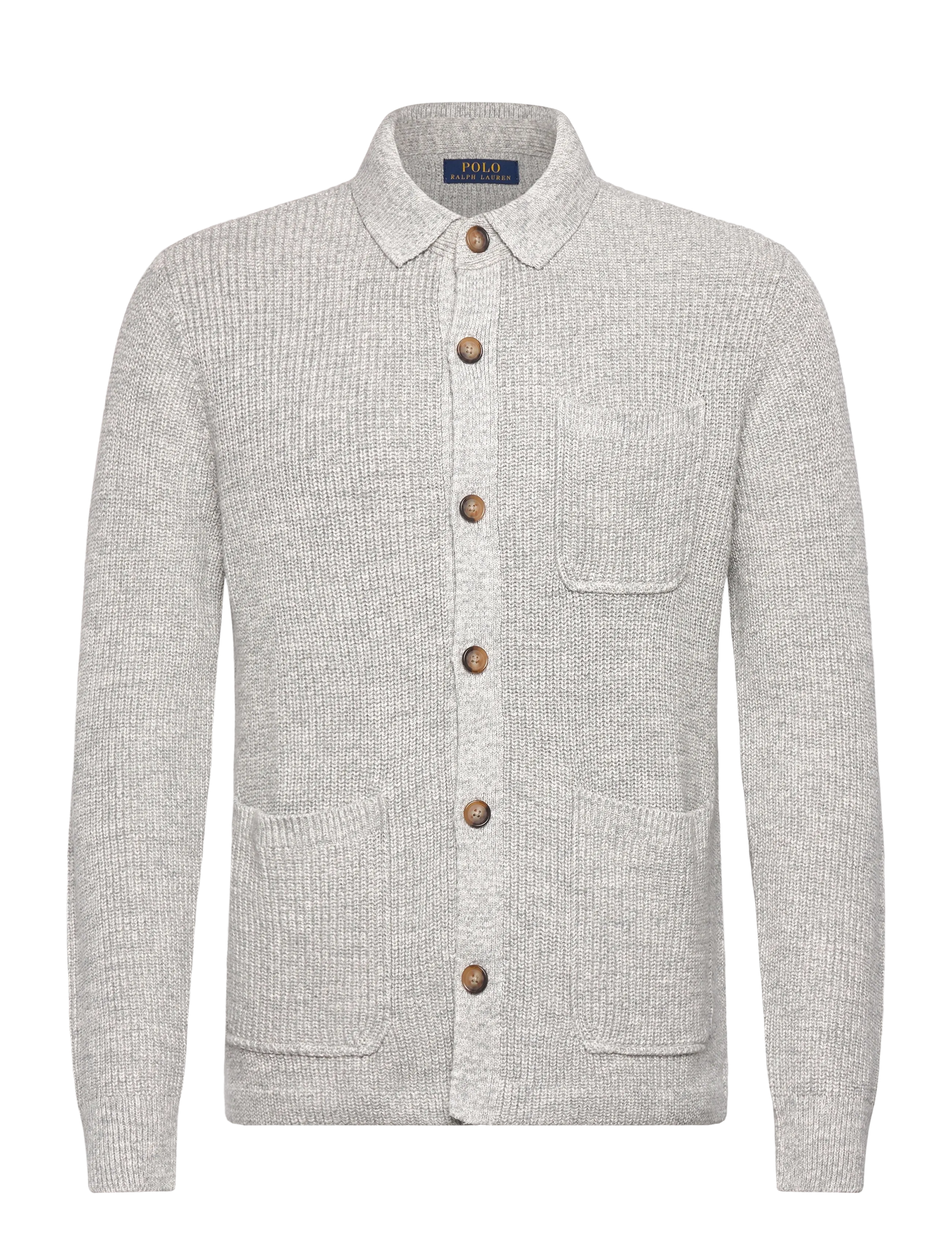 Polo Ralph Lauren - Textured Cotton Cardigan - cardigans - grey combo - 1