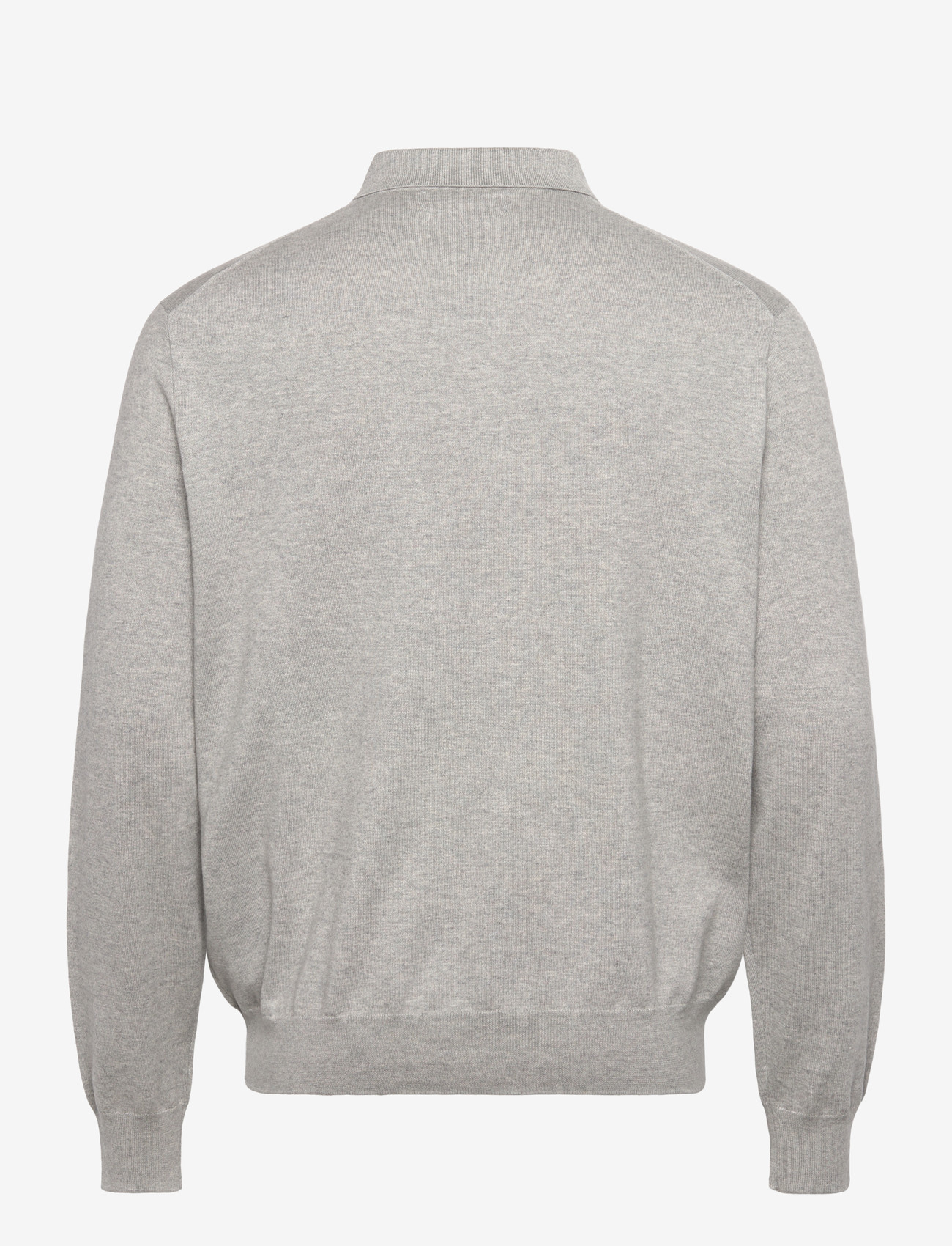 Polo Ralph Lauren - Cotton Polo-Collar Sweater - langærmede poloer - andover heather - 1