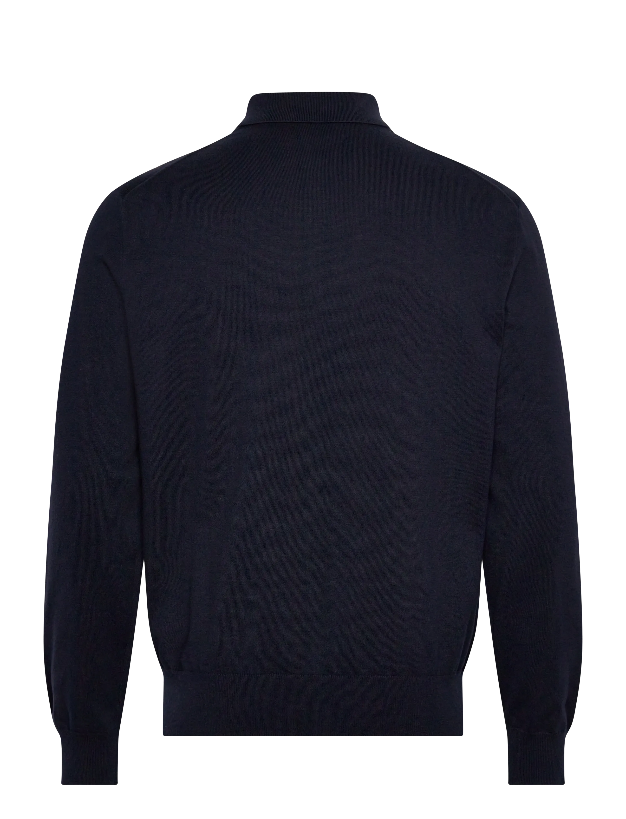 Polo Ralph Lauren - Cotton Polo-Collar Sweater - long-sleeved polos - hunter navy - 2