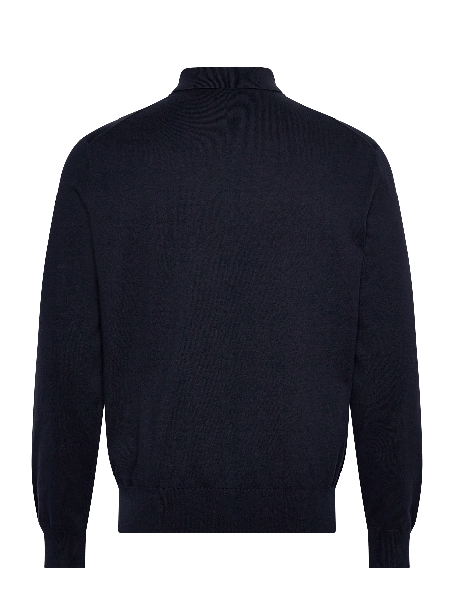 Polo Ralph Lauren - Cotton Polo-Collar Sweater - pikkade varrukatega polod - hunter navy - 2
