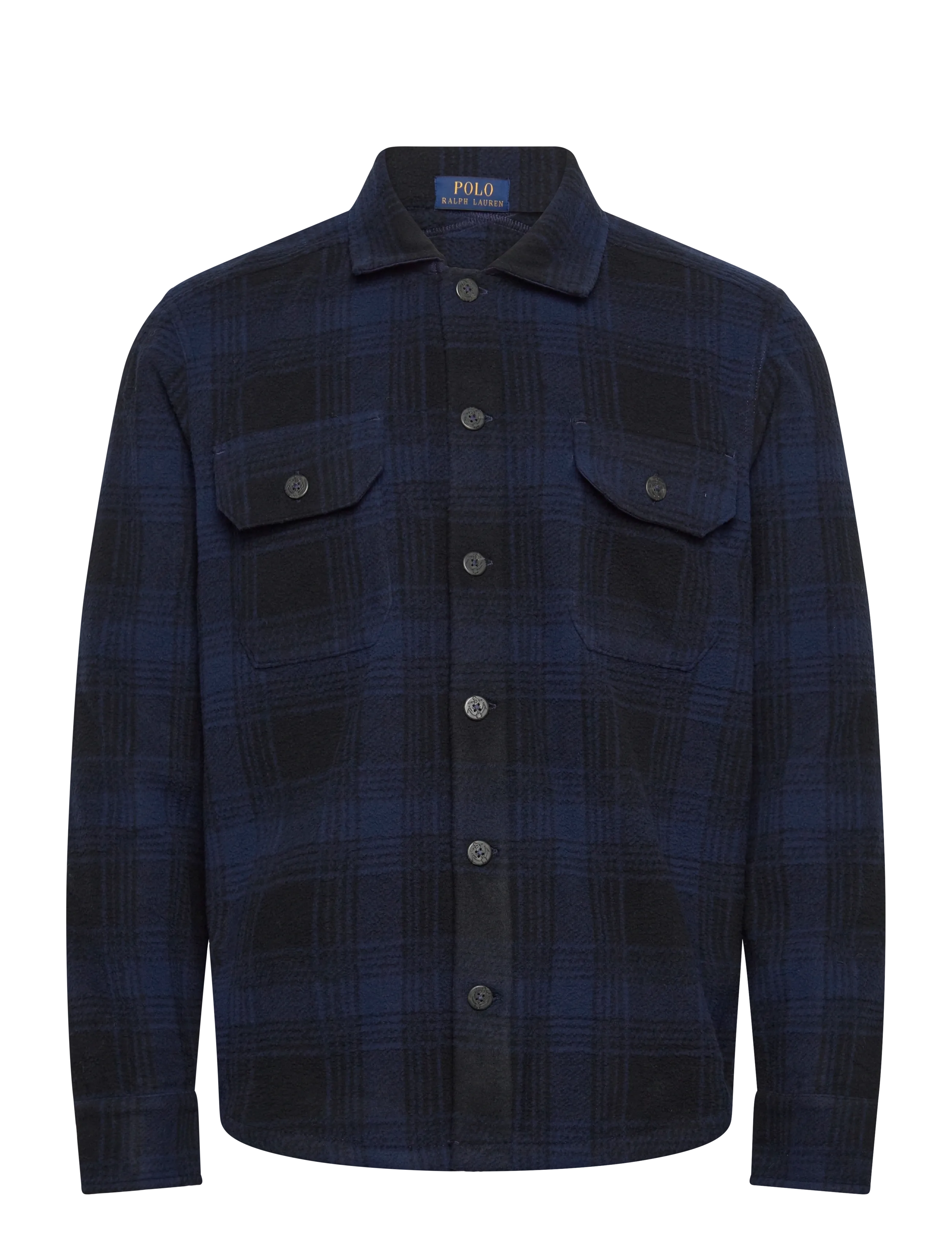 Polo Ralph Lauren Plaid Pile Fleece Overshirt - Tøj - MOUNTAIN PLAID-CR / blue