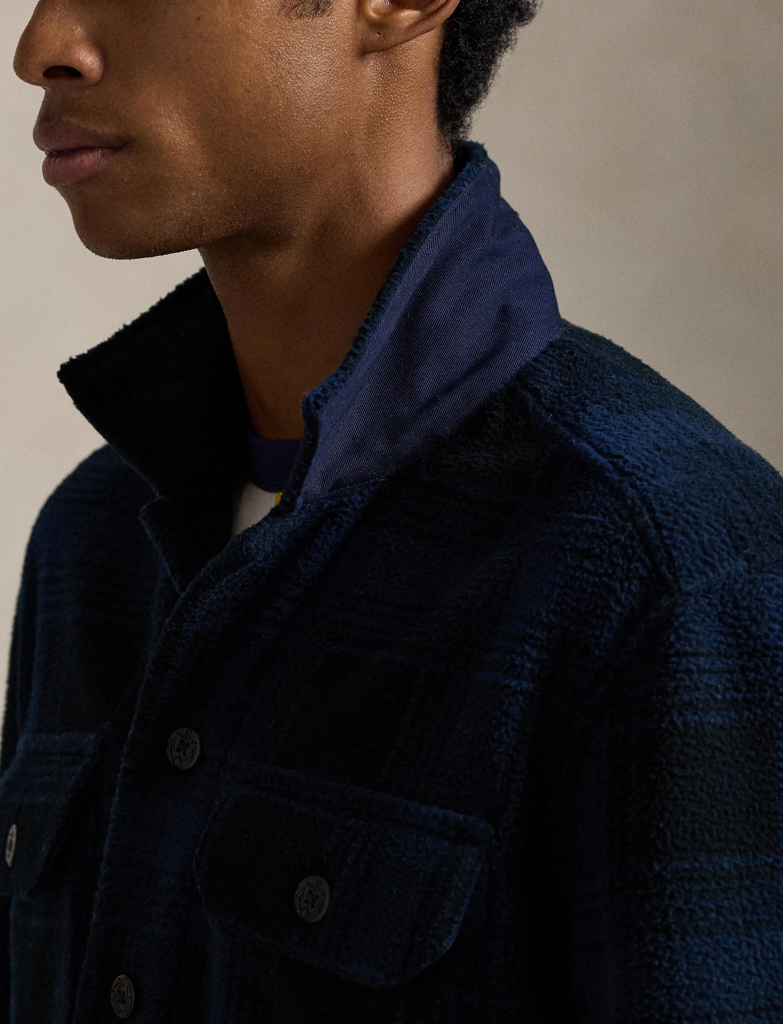 Polo Ralph Lauren - Plaid Pile Fleece Overshirt - shoppa efter tillfälle - mountain plaid-cr - 5
