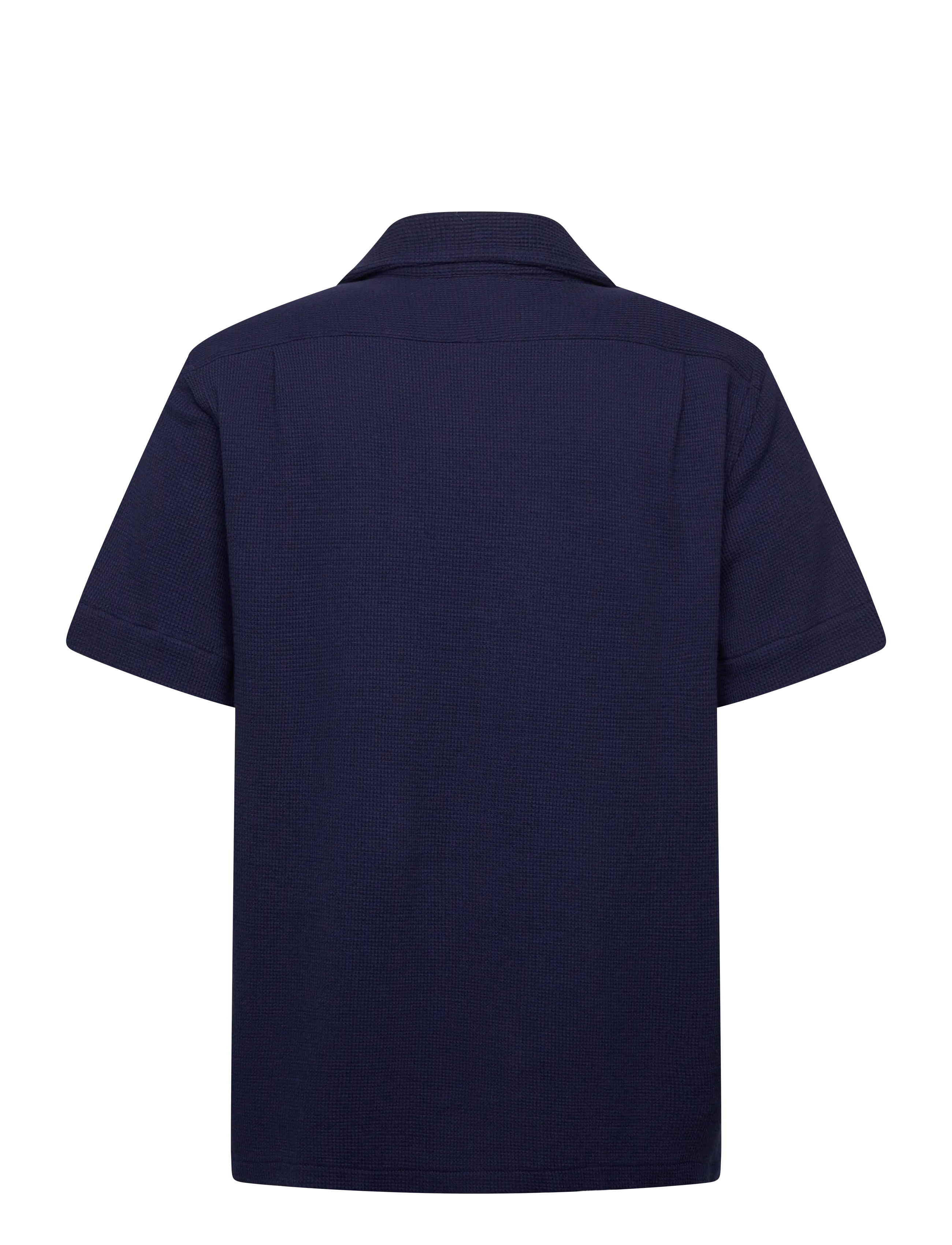 Polo Ralph Lauren - COTTON LINEN WAFFLE-KNT-PULLOVER - kurzarmhemden - newport navy - 2
