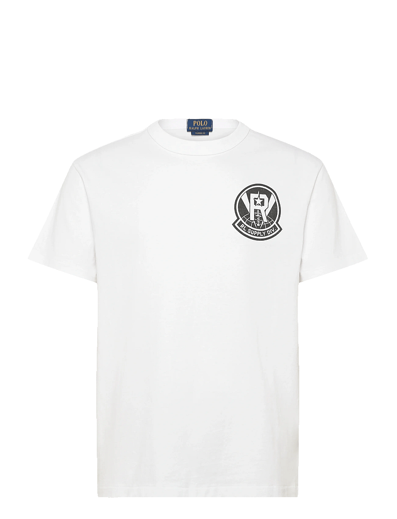 Polo Ralph Lauren - Classic Fit Jersey Graphic T-Shirt - kortärmade t-shirts - white - 0