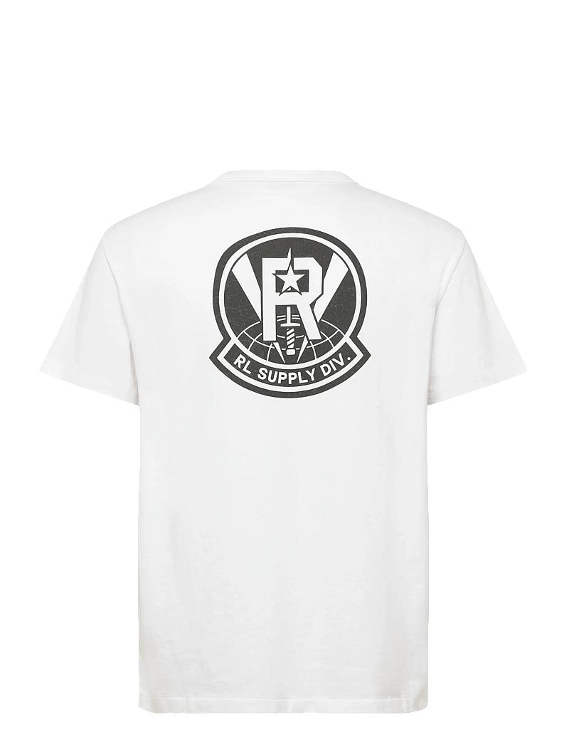 Polo Ralph Lauren - Classic Fit Jersey Graphic T-Shirt - kortärmade t-shirts - white - 1