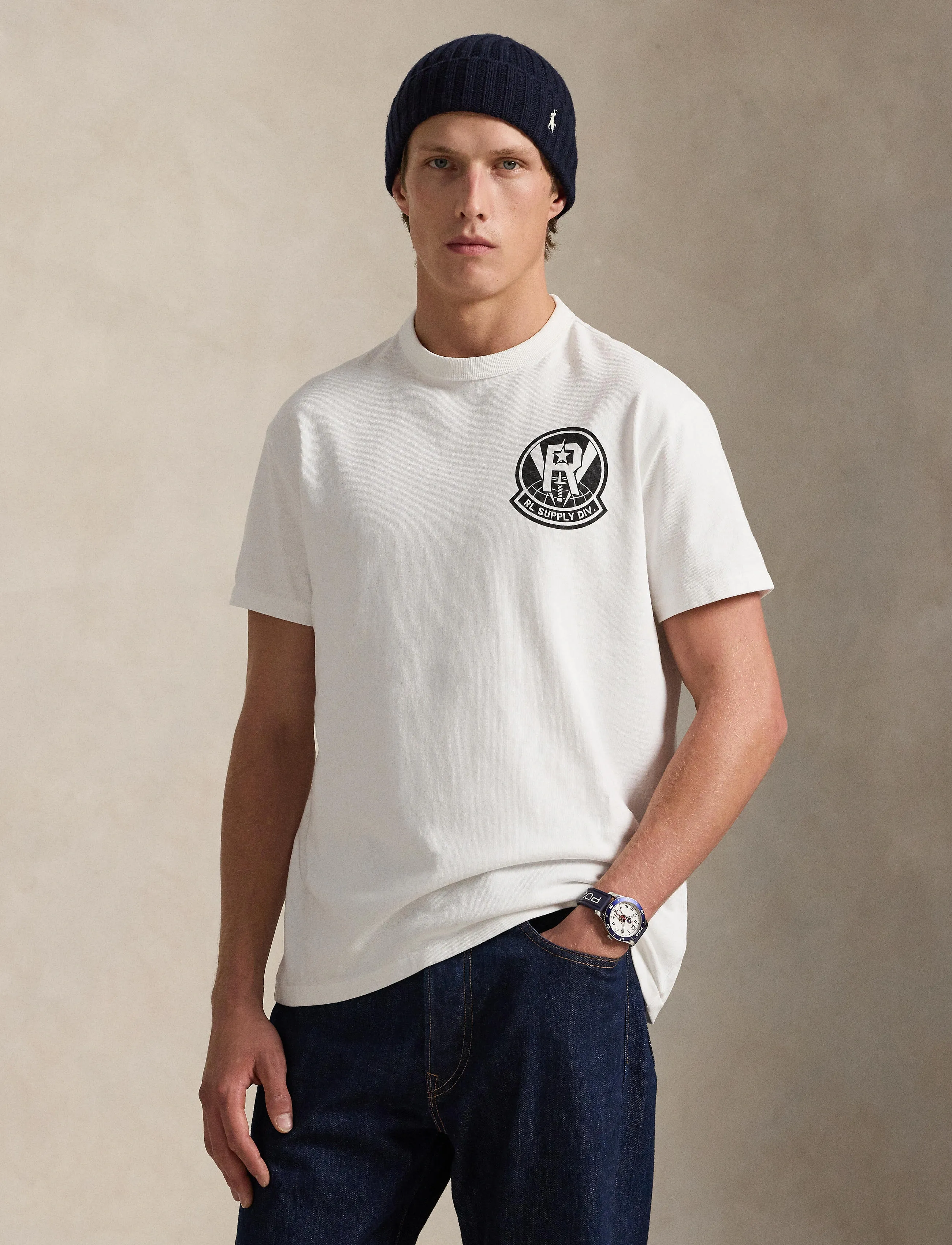 Polo Ralph Lauren Classic Fit Jersey Graphic T-Shirt - T-Shirts - WHITE / white