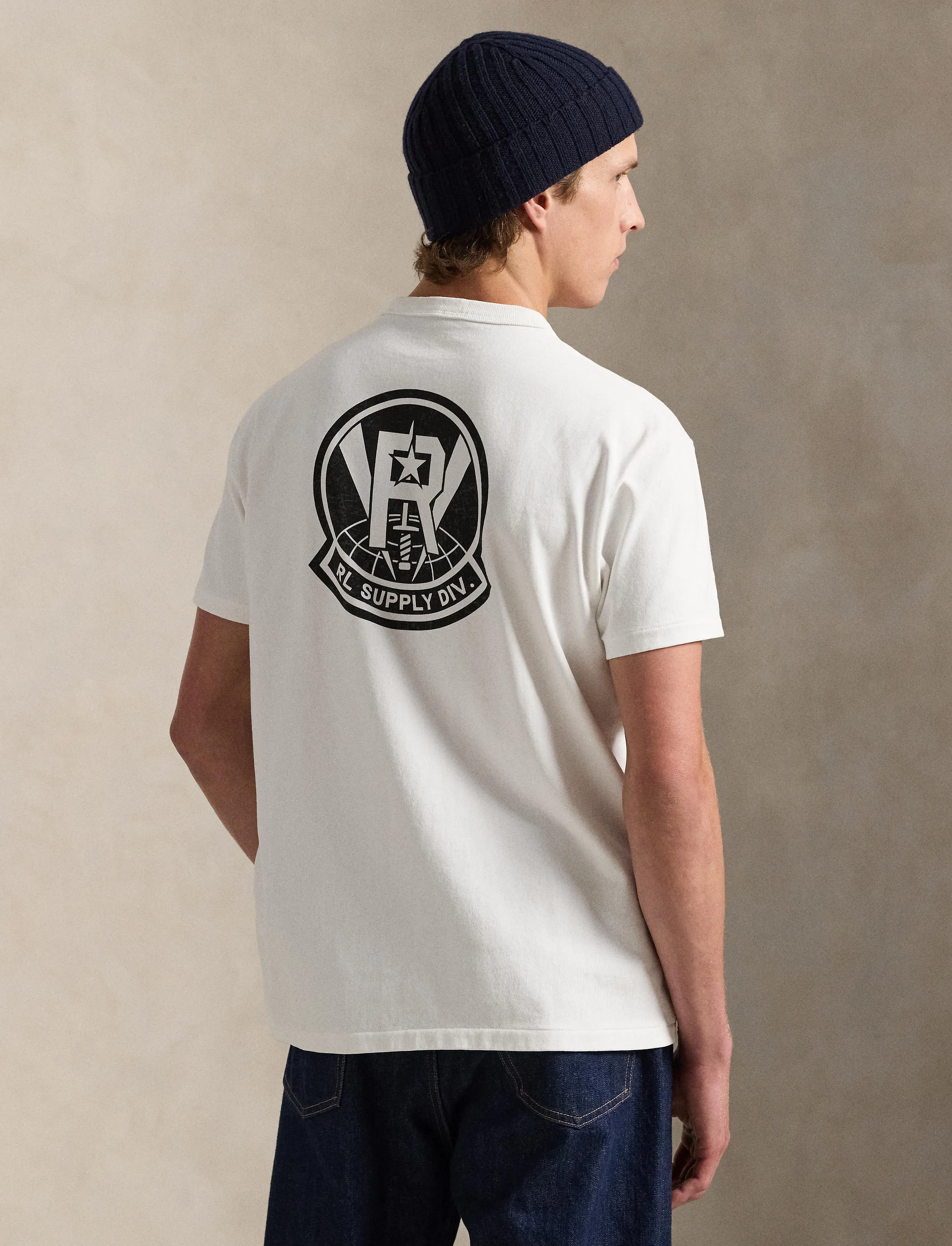 Polo Ralph Lauren Classic Fit Jersey Graphic T-Shirt - Apģērbi - WHITE / white