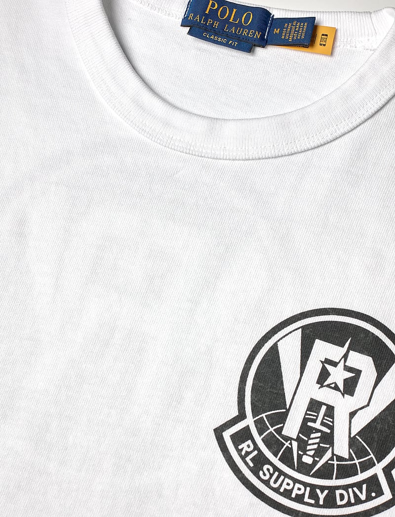 Polo Ralph Lauren - Classic Fit Jersey Graphic T-Shirt - kortärmade t-shirts - white - 2