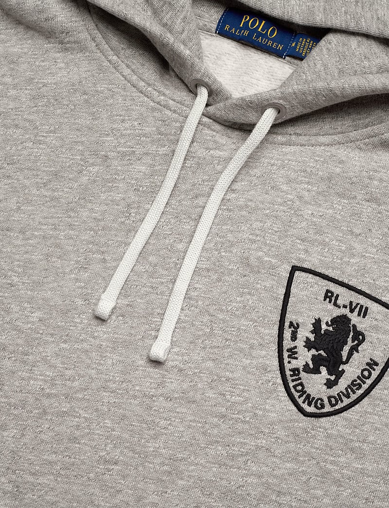 Polo Ralph Lauren - Embroidered Fleece Hoodie - hoodies - loft heather - 2