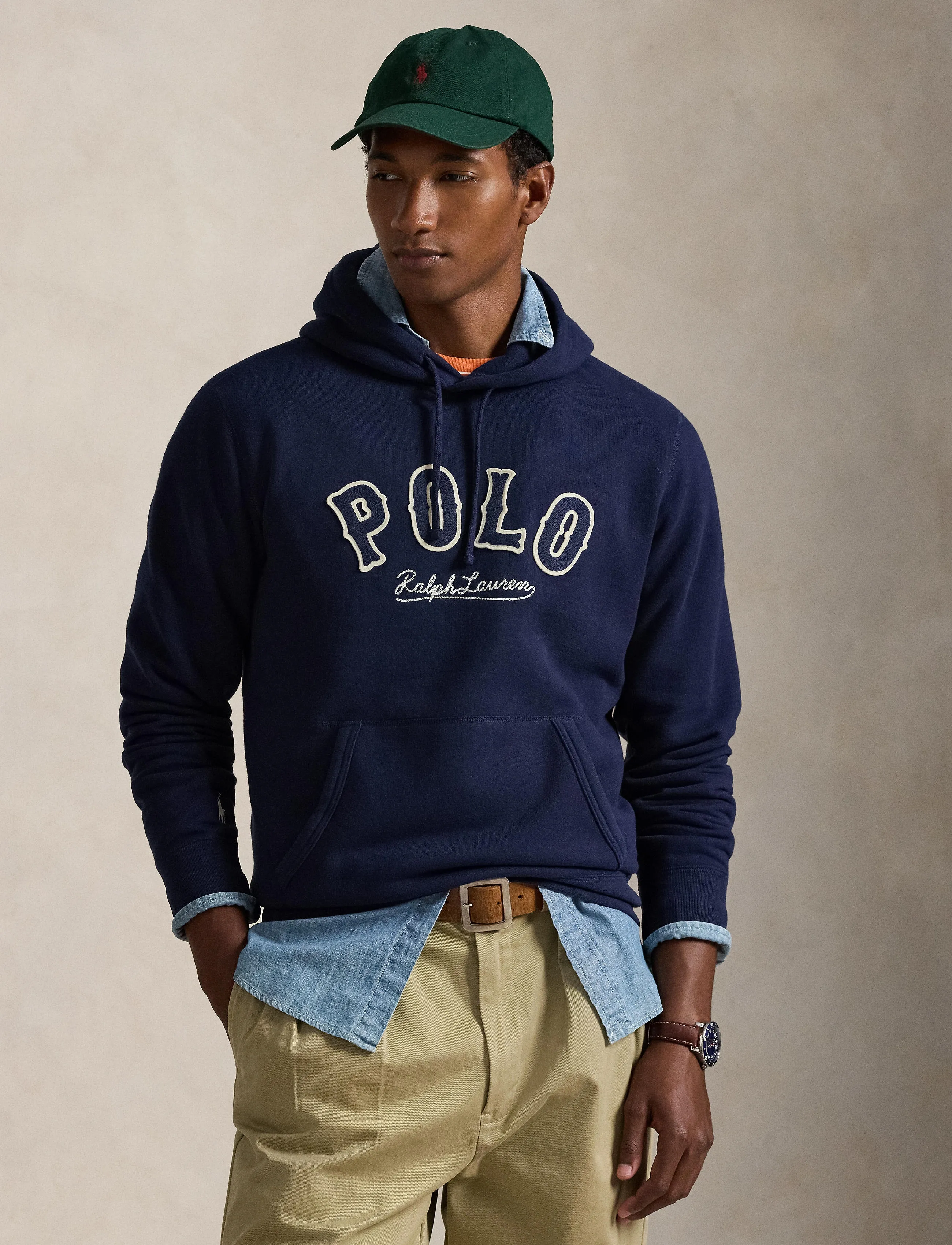 Polo Ralph Lauren The RL Fleece Western-Logo Hoodie - Kampagne - CRUISE NAVY / navy