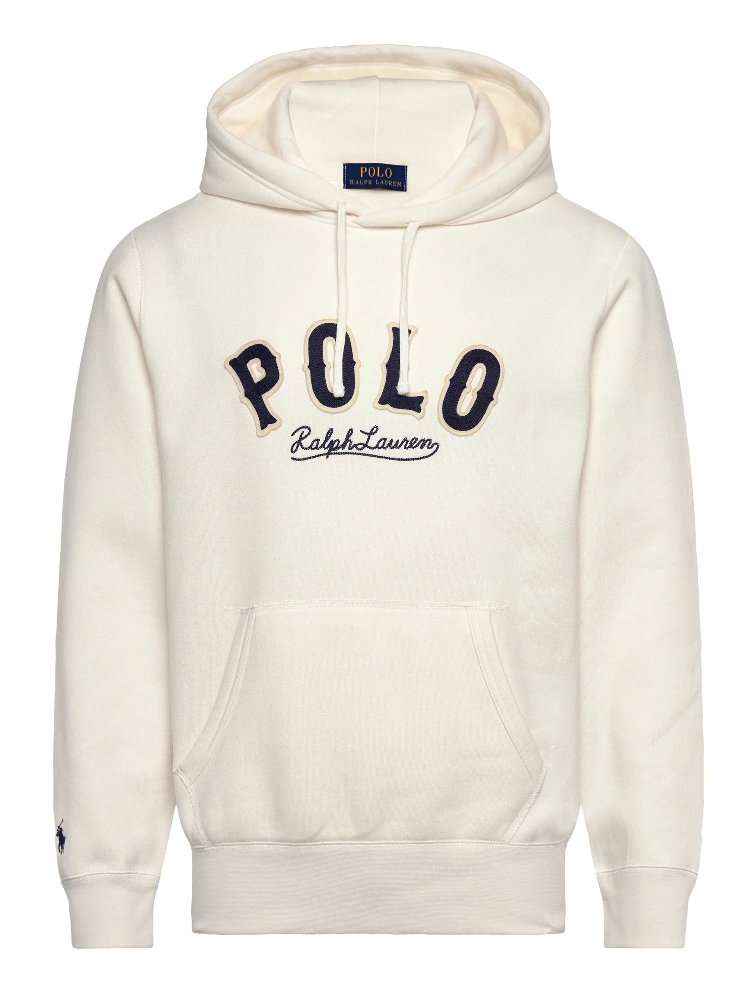 The RL Fleece Western-Logo Hoodie - DECKWASH WHITE