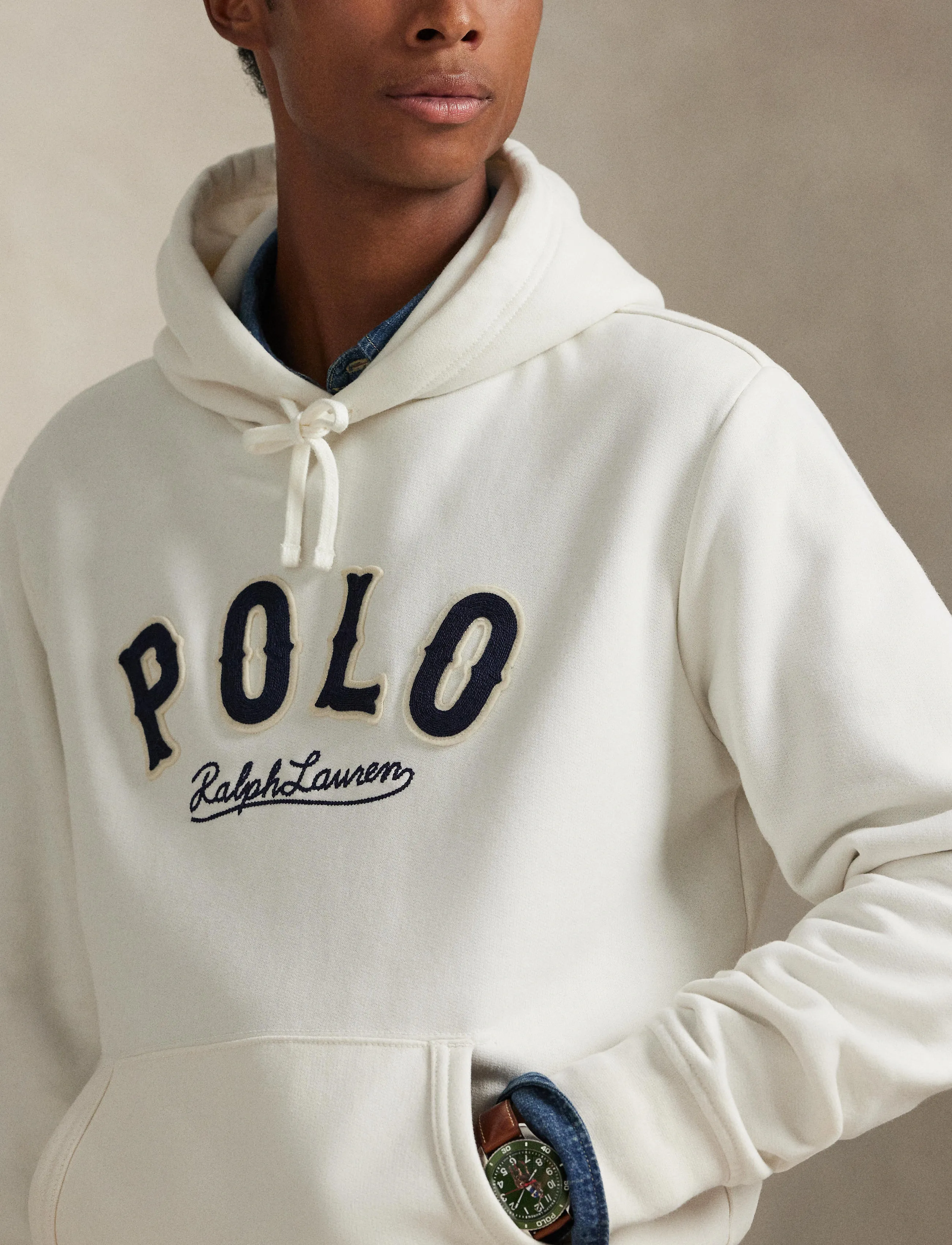 Polo Ralph Lauren - RL FLEECE-KNT-SWEATSHIRT - hættetrøjer - deckwash white - 4