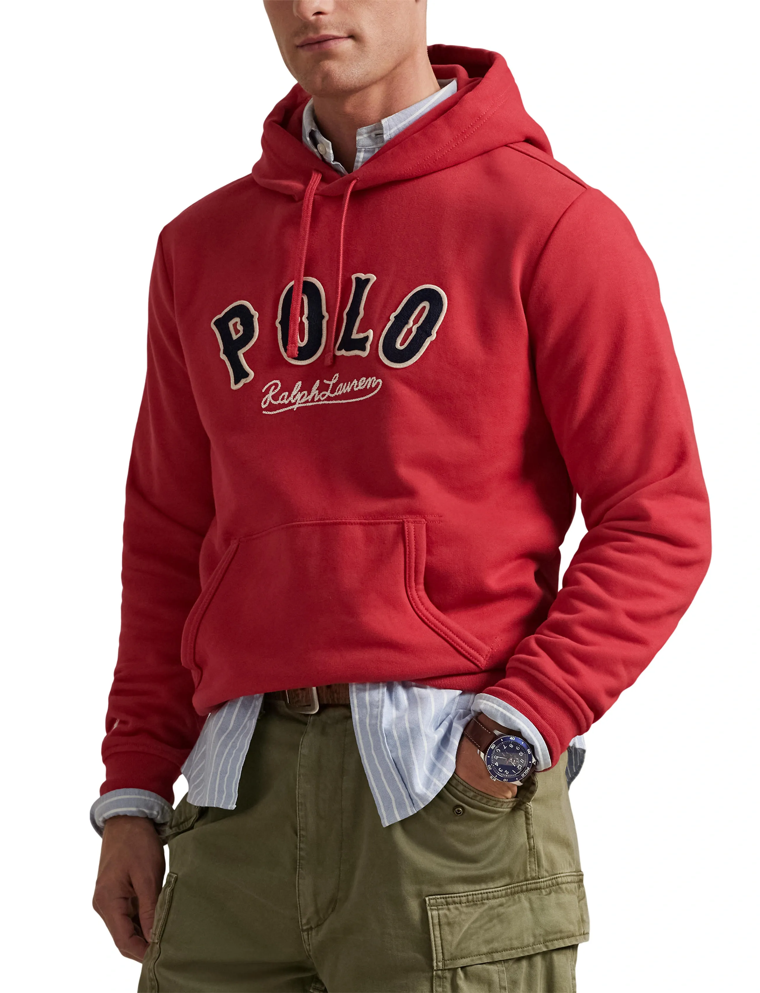 Polo Ralph Lauren The Rl Fleece Western-Logo Hoodie herr – bild 6