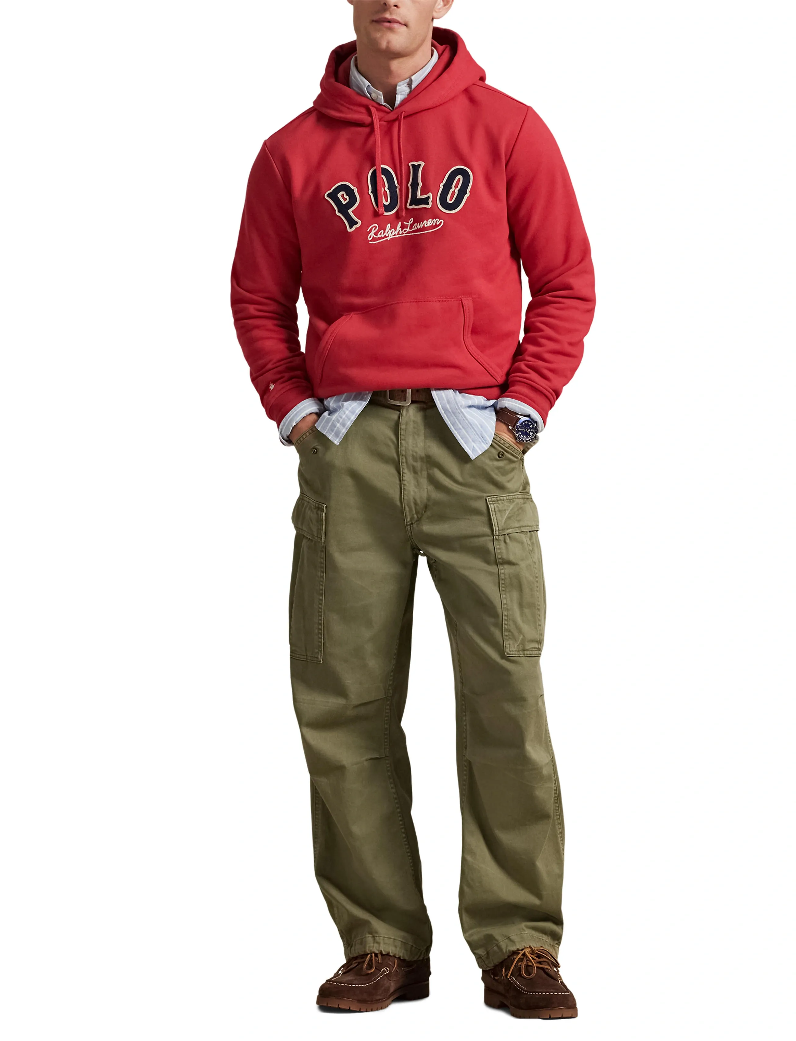 Polo Ralph Lauren The Rl Fleece Western-Logo Hoodie herr – bild 7