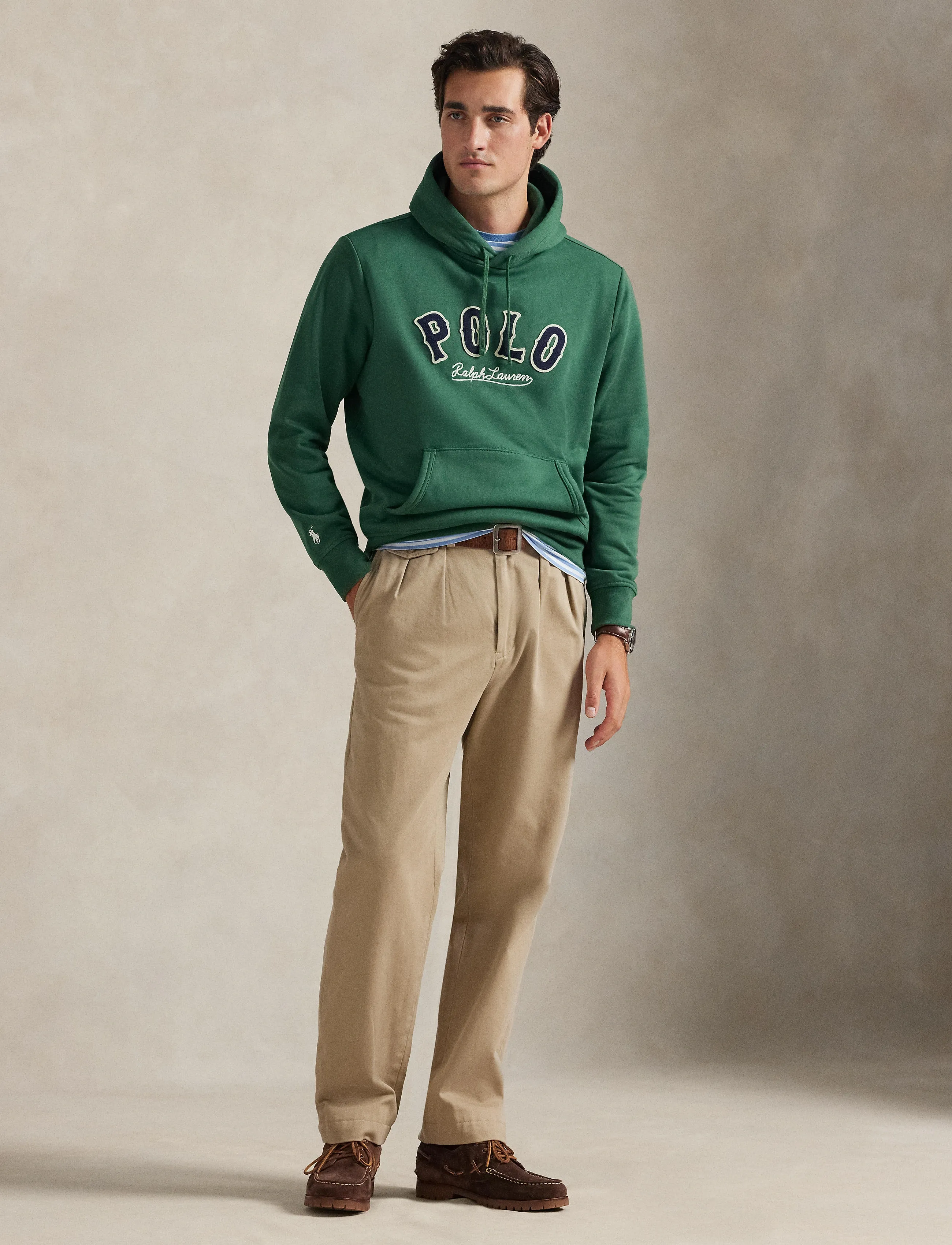 Polo Ralph Lauren The RL Fleece Western-Logo Hoodie - Kleidung - VERANO GREEN / green