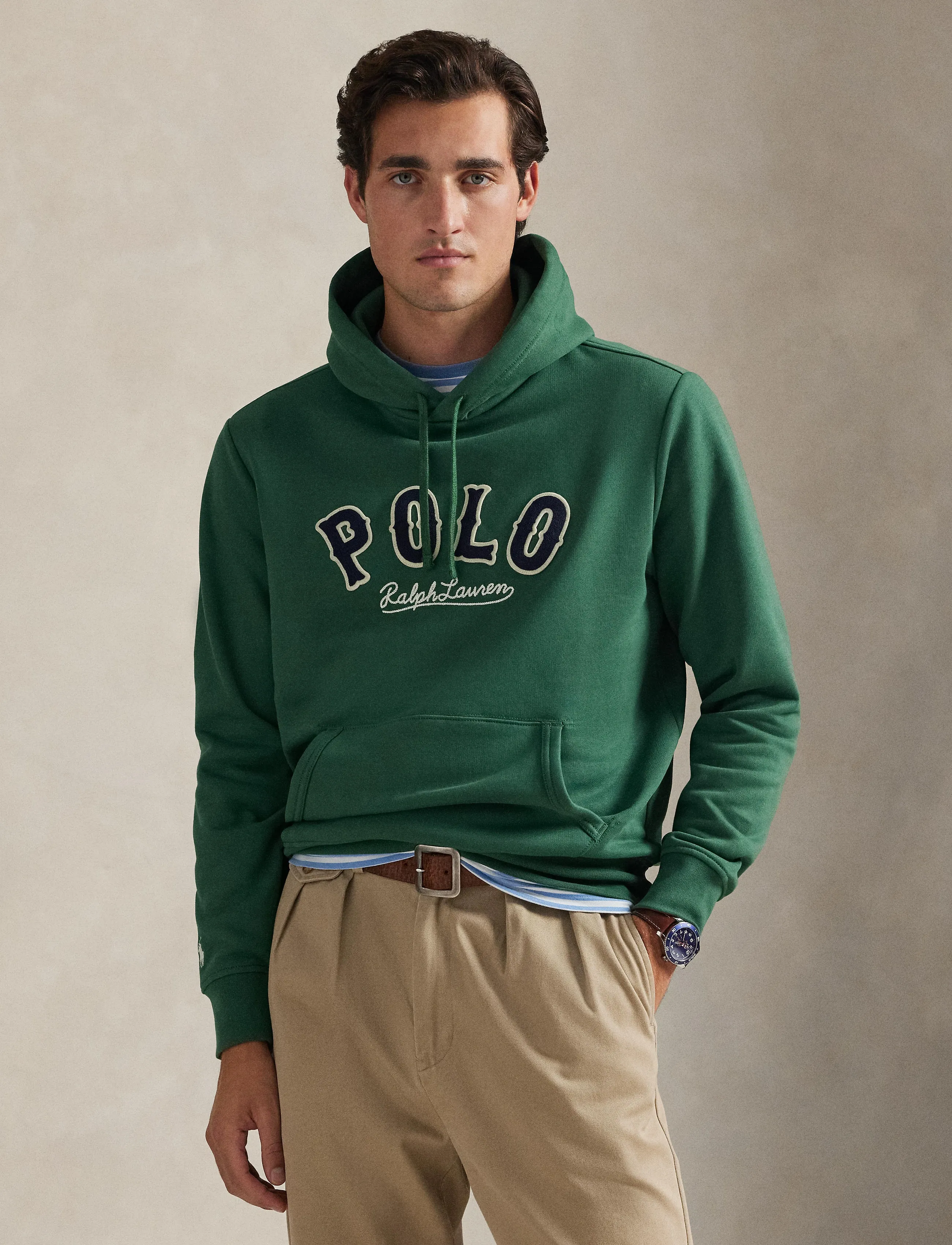 Polo Ralph Lauren The RL Fleece Western-Logo Hoodie - Kleidung - VERANO GREEN / green