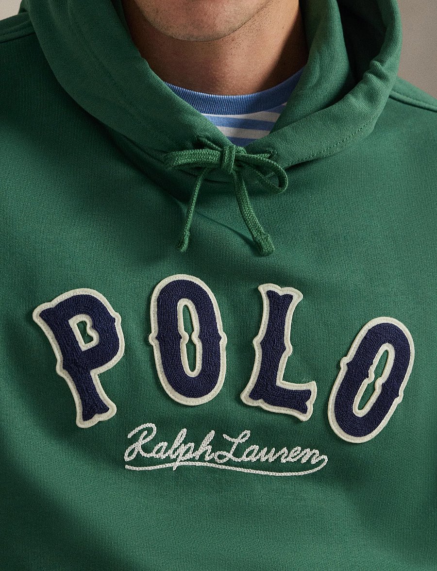 Polo Ralph Lauren - The RL Fleece Western-Logo Hoodie - hoodies - verano green - 4