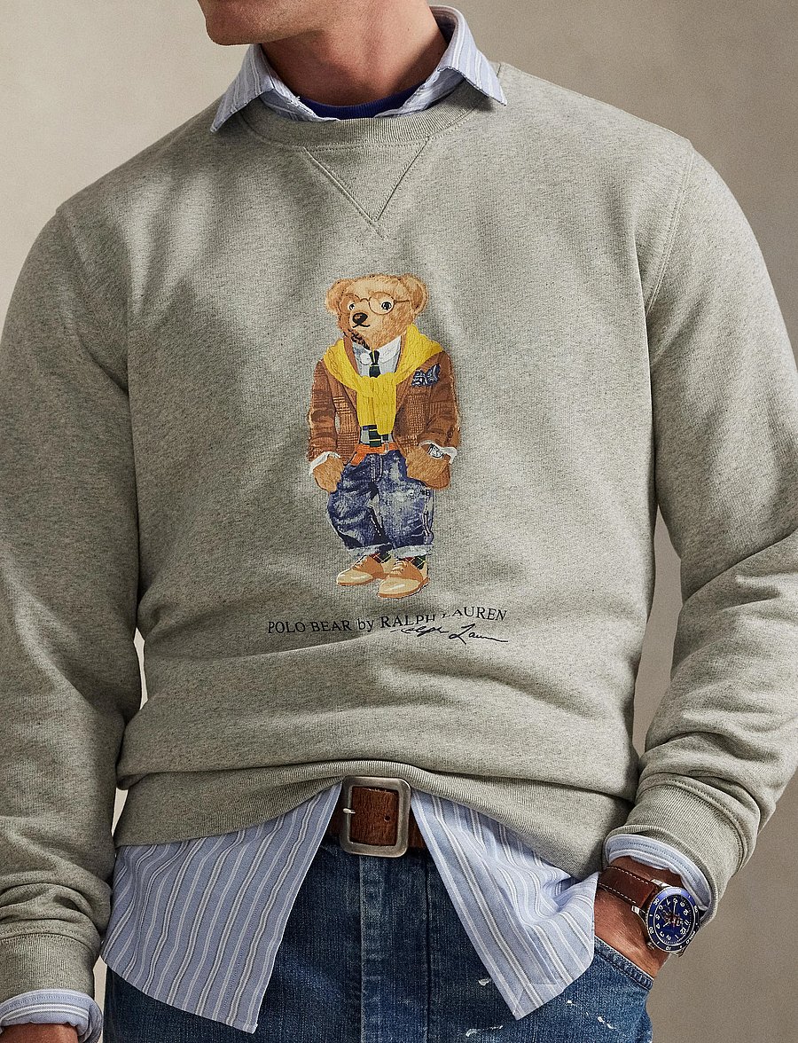 Polo Ralph Lauren - SEASONAL FLEECE-KNT-SWEATSHIRT - nach anlass kaufen - loft heather/heri - 4