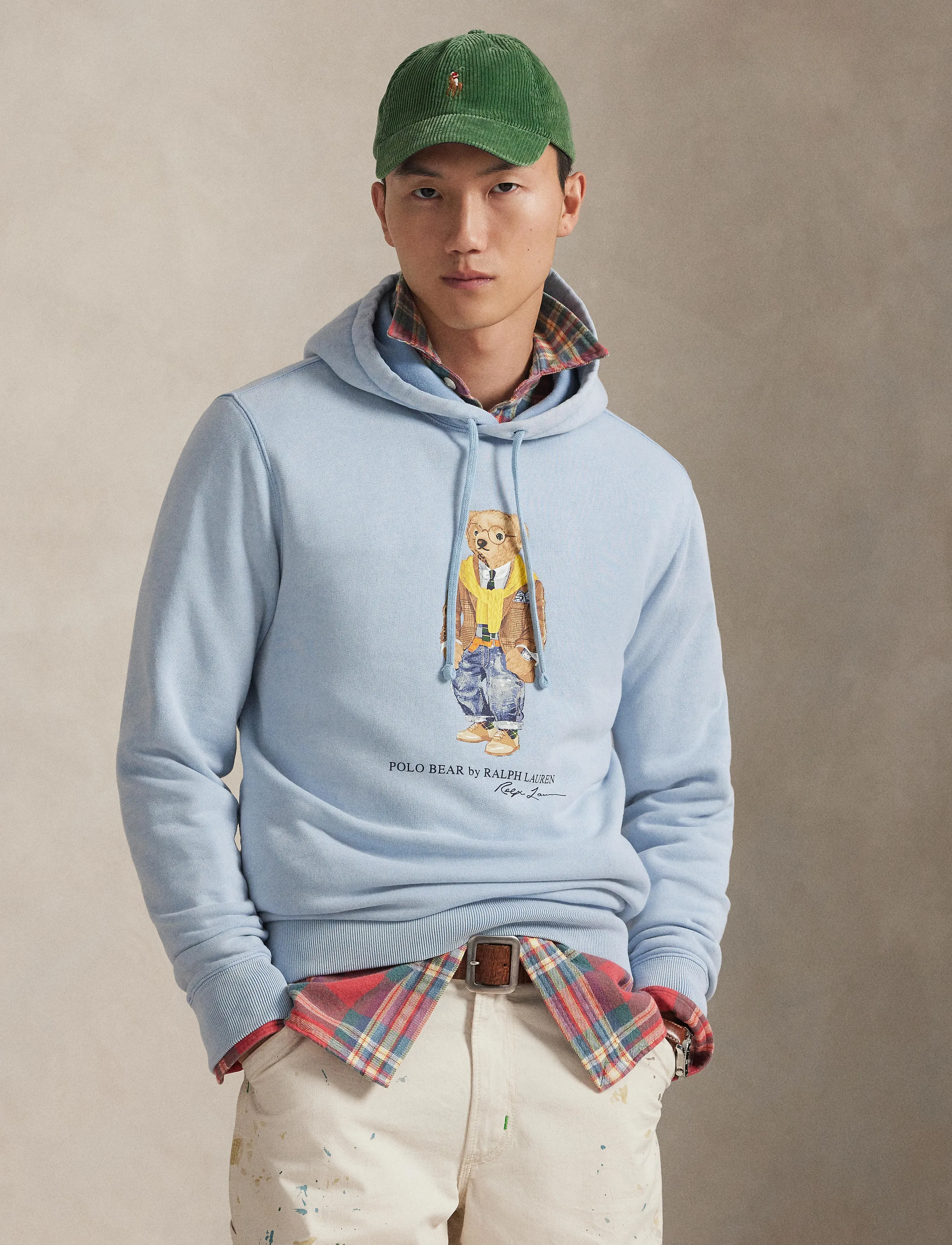 Polo Ralph Lauren Polo Bear Garment-Dyed Fleece Hoodie - Kampagne - SOUTHPORT BLUE/HE / blue