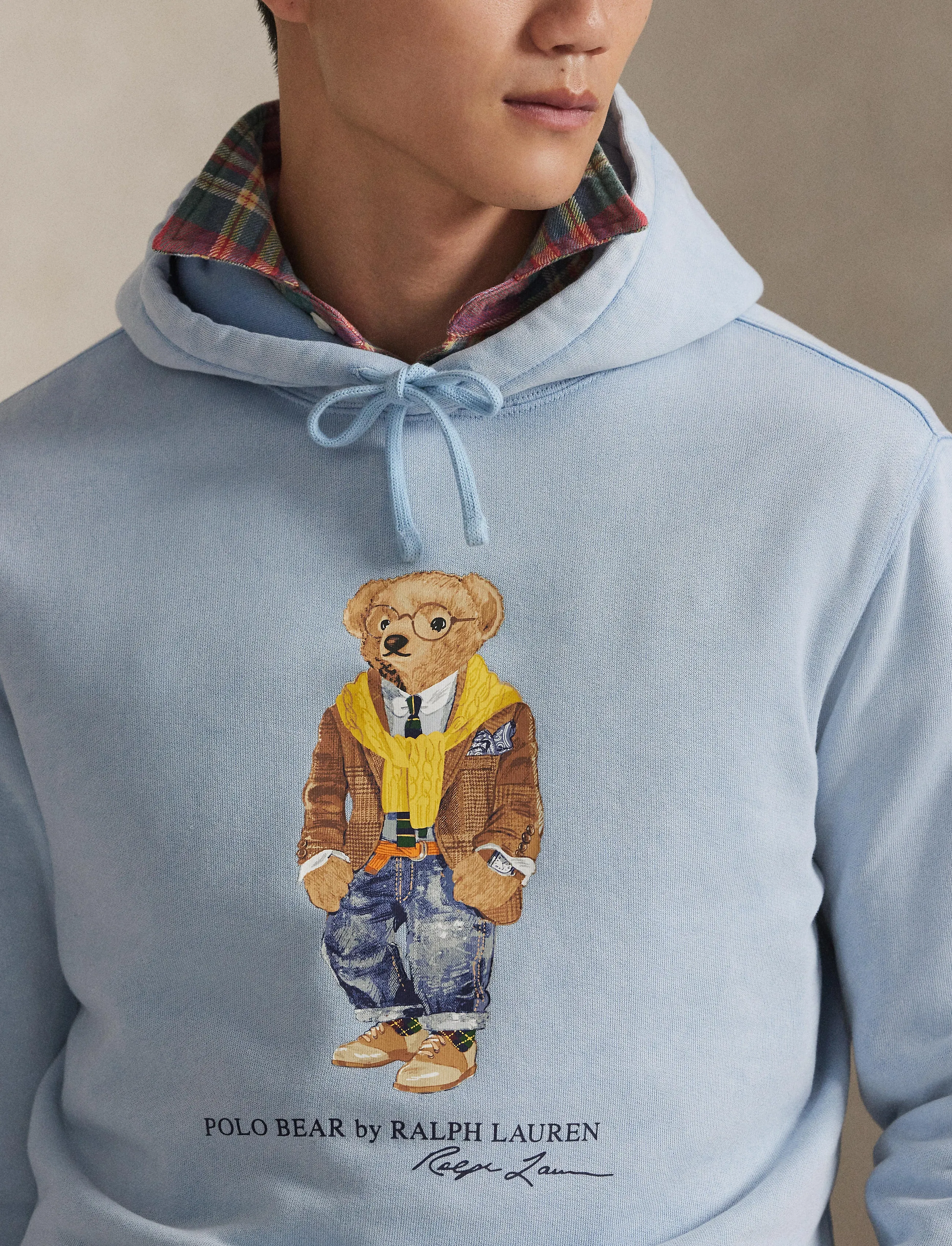 Polo Ralph Lauren - Polo Bear Garment-Dyed Fleece Hoodie - southport blue/he - 4